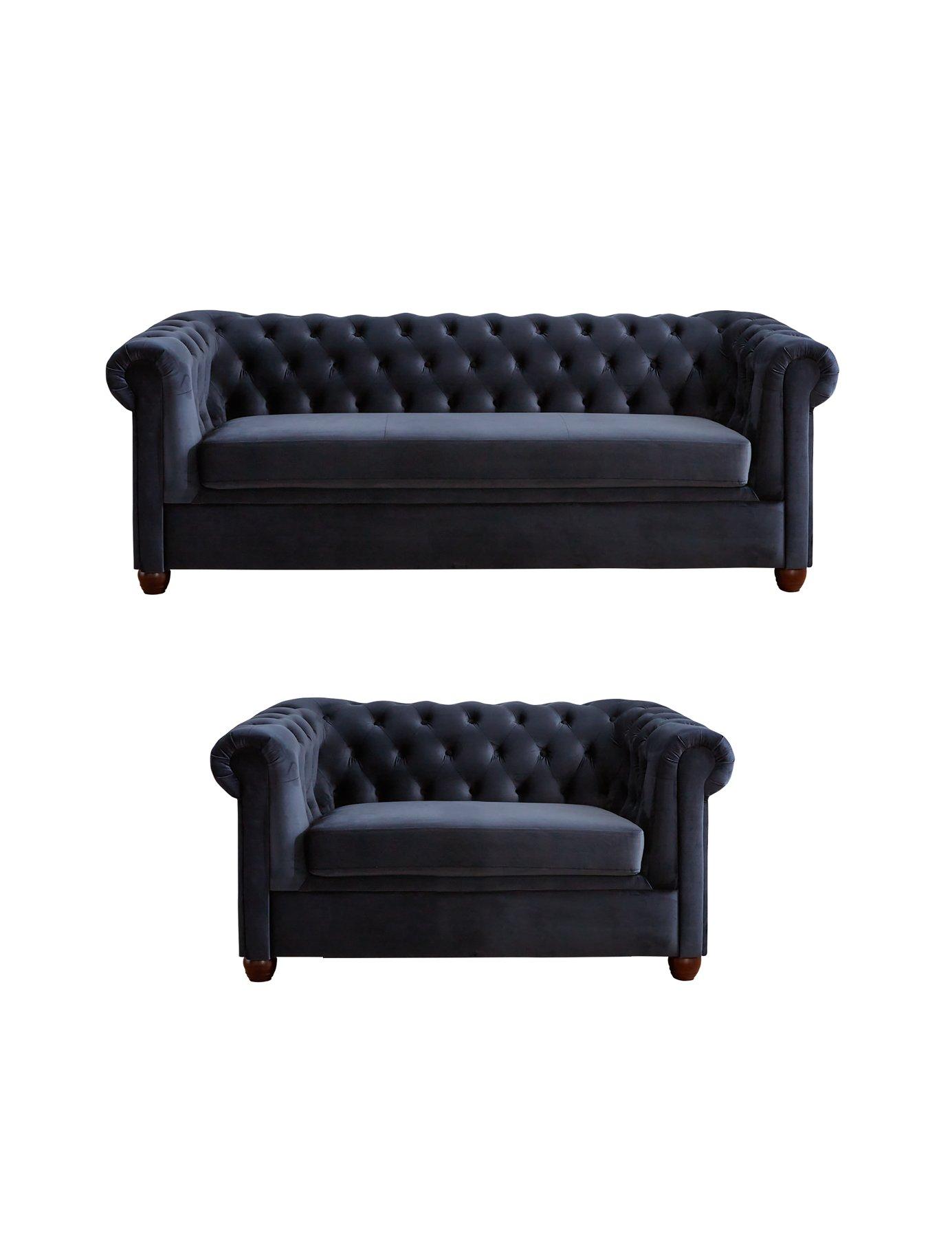undefined Chester Fabric 3 Seater + 2 Seater Sofa Set (Buy  &  SAVE!) - FSC Certified