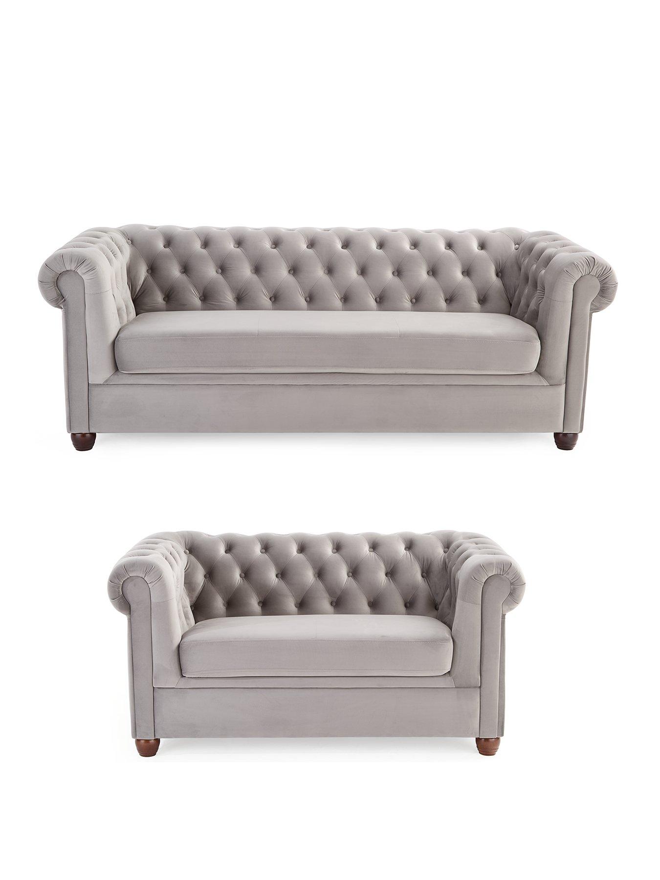 Image 2 of 7 of Very Home Chester Fabric&nbsp;3 Seater + 2 Seater Sofa Set (Buy &amp; SAVE!)&nbsp;- FSC Certified