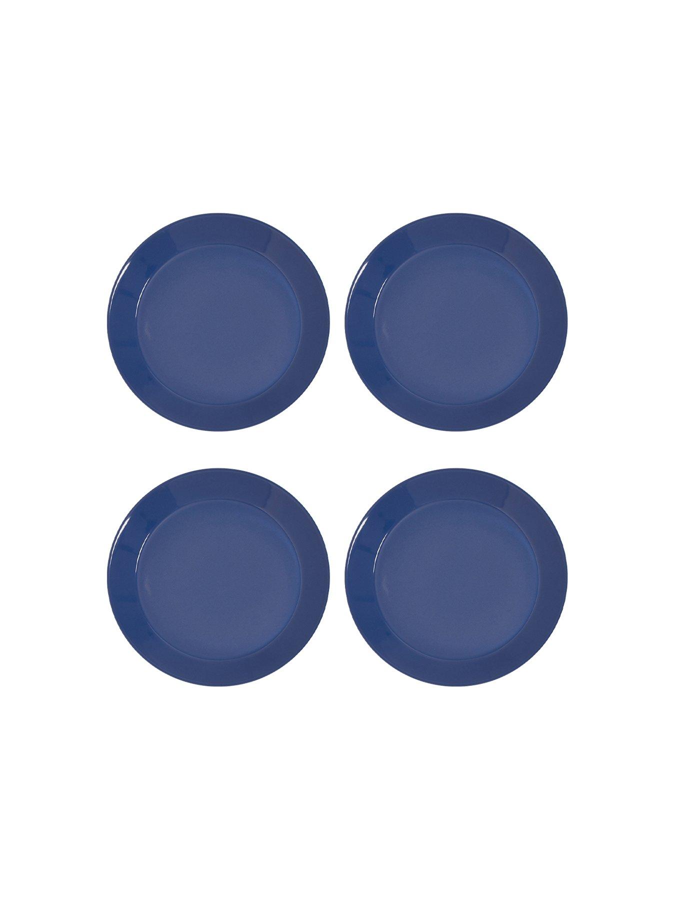 Product photograph of Sur La Table Colour Me Happy Set Of 4 Dinner Plates - Blue from very.co.uk