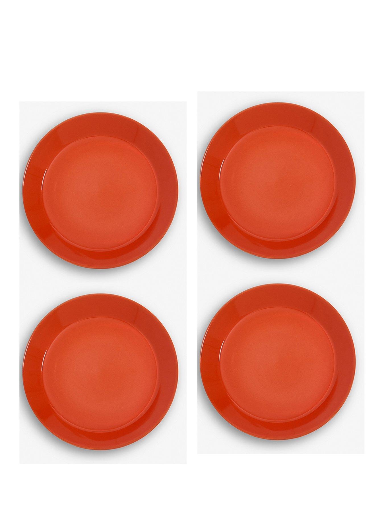 Product photograph of Sur La Table Colour Me Happy Set Of 4 Side Plates - Orange from very.co.uk