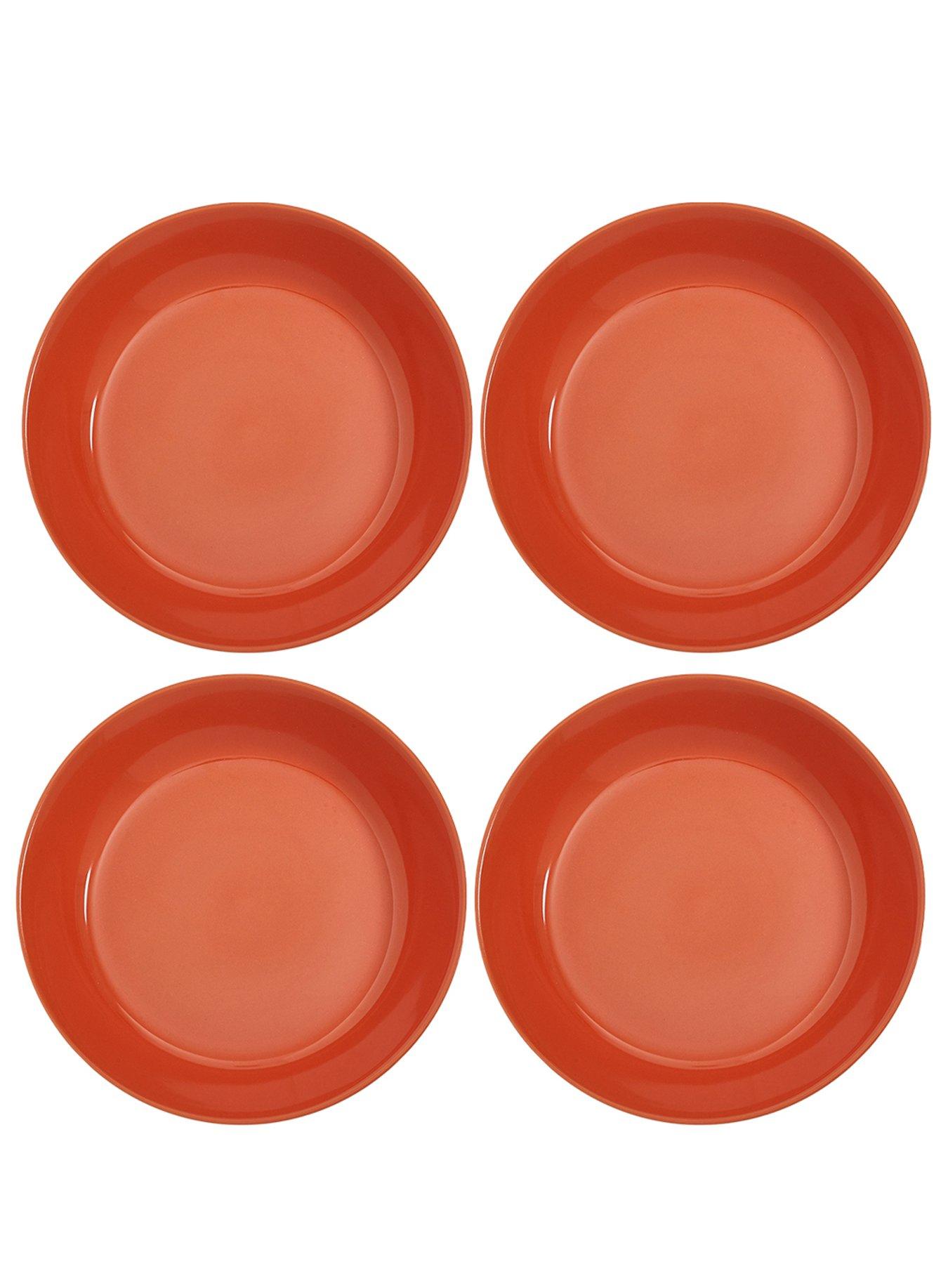 Product photograph of Sur La Table Colour Me Happy Set Of 4 Pasta Bowls - Orange from very.co.uk