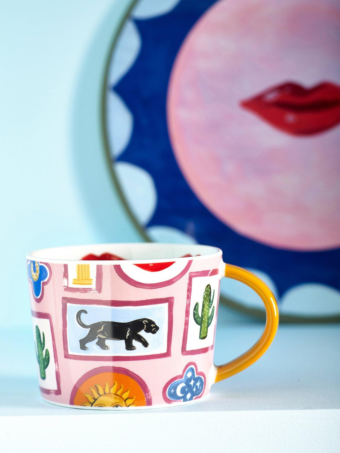 Product photograph of Eleanor Bowmer Electric Coast Set Of 2 Icon Mugs from very.co.uk