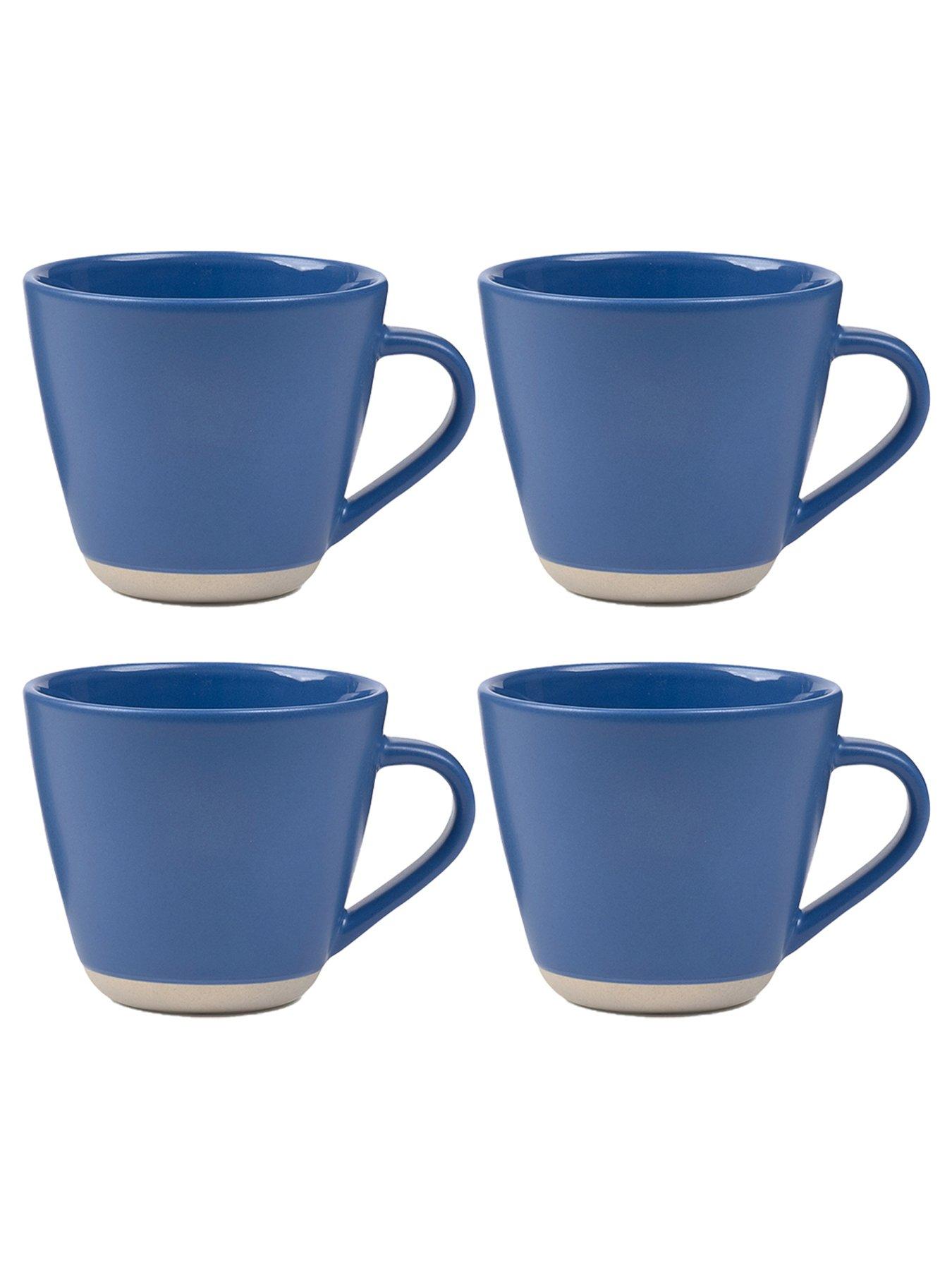 Product photograph of Sur La Table Colour Me Happy Set Of 4 Mugs - Blue from very.co.uk