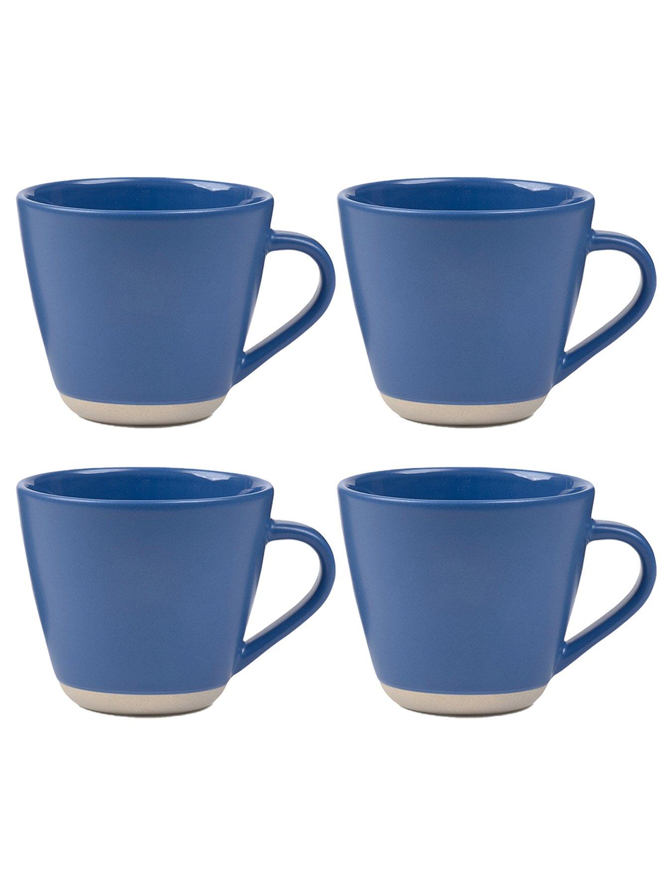 Image 1 of 3 of Sur La Table Colour Me Happy Set of 4 Mugs - Blue
