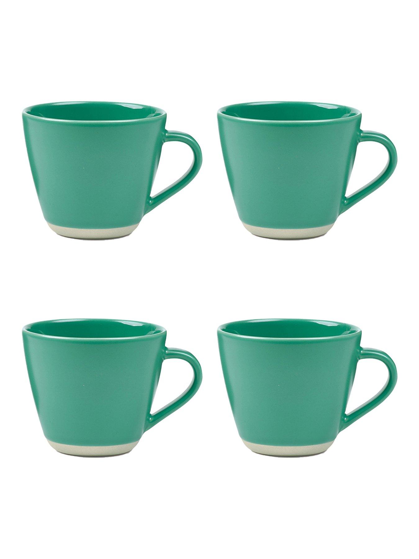 Product photograph of Sur La Table Colour Me Happy Set Of 4 Mugs - Green from very.co.uk