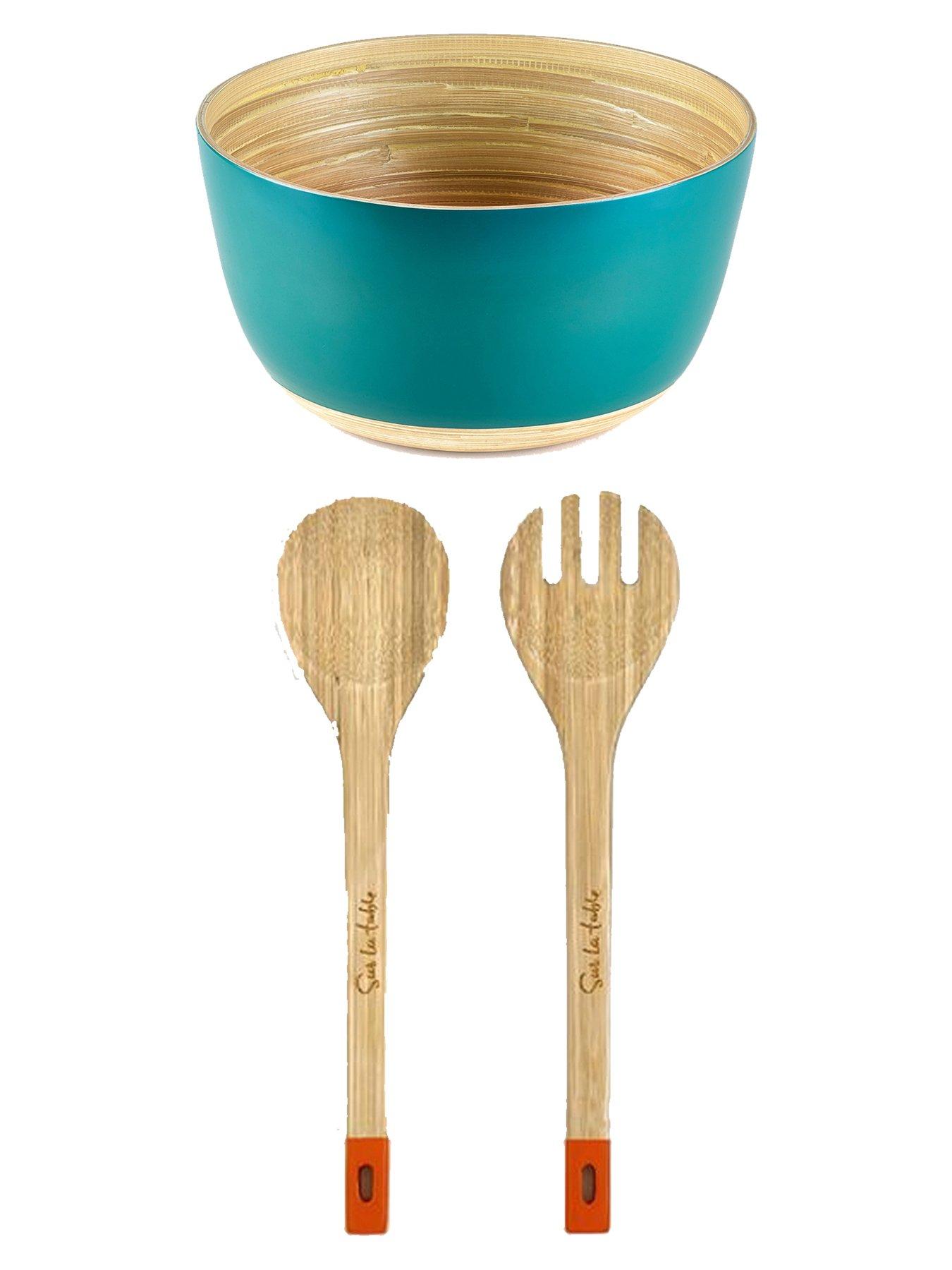 Product photograph of Sur La Table Colour Me Happy Salad Bowl Servers Set from very.co.uk