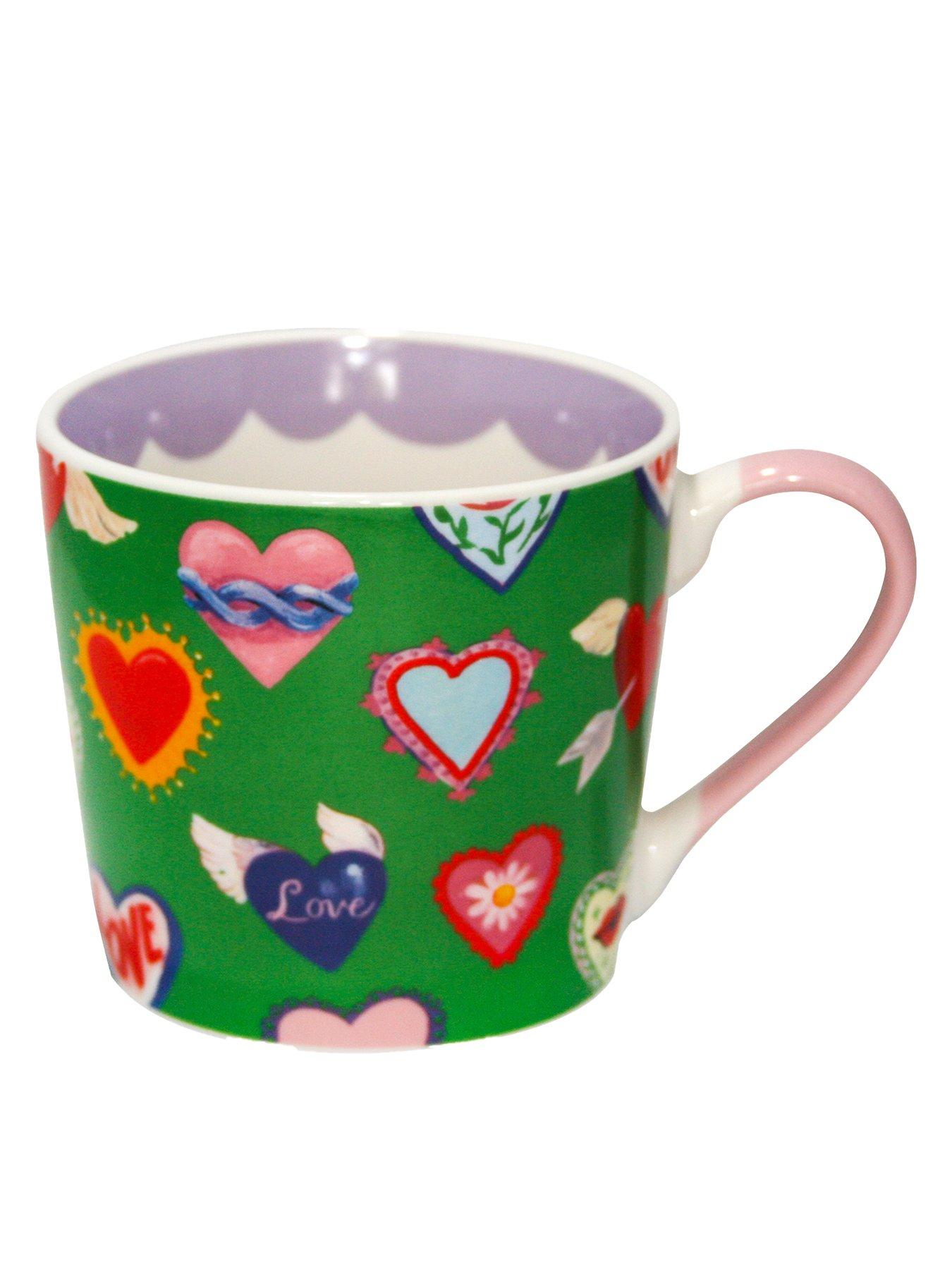 Image 2 of 2 of Eleanor Bowmer Set of 2 Love Hearts Mugs