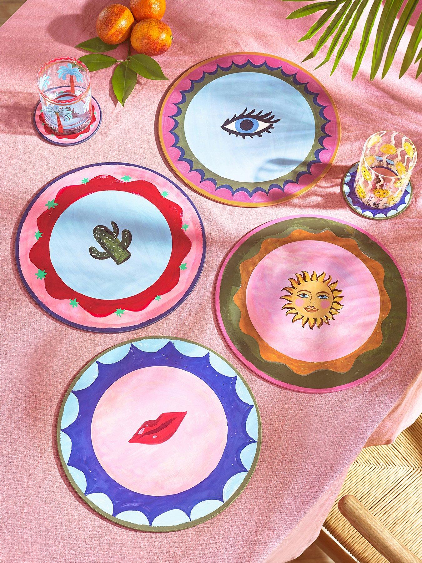 undefined Electric Coast Set of 4 Icon Cork Backed Round Placemats