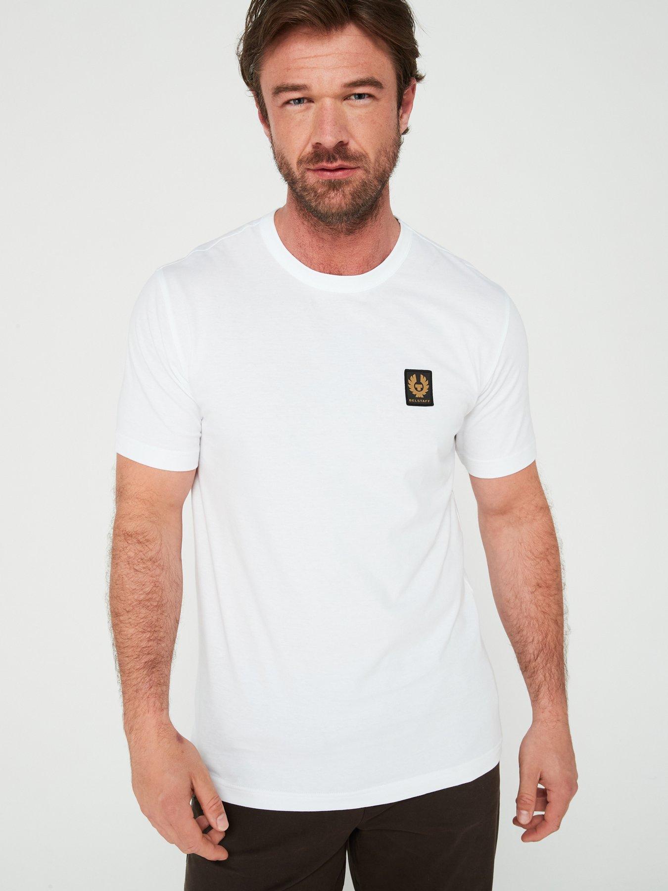 undefined Left Chest Patch Logo Regular Fit T-Shirt - White