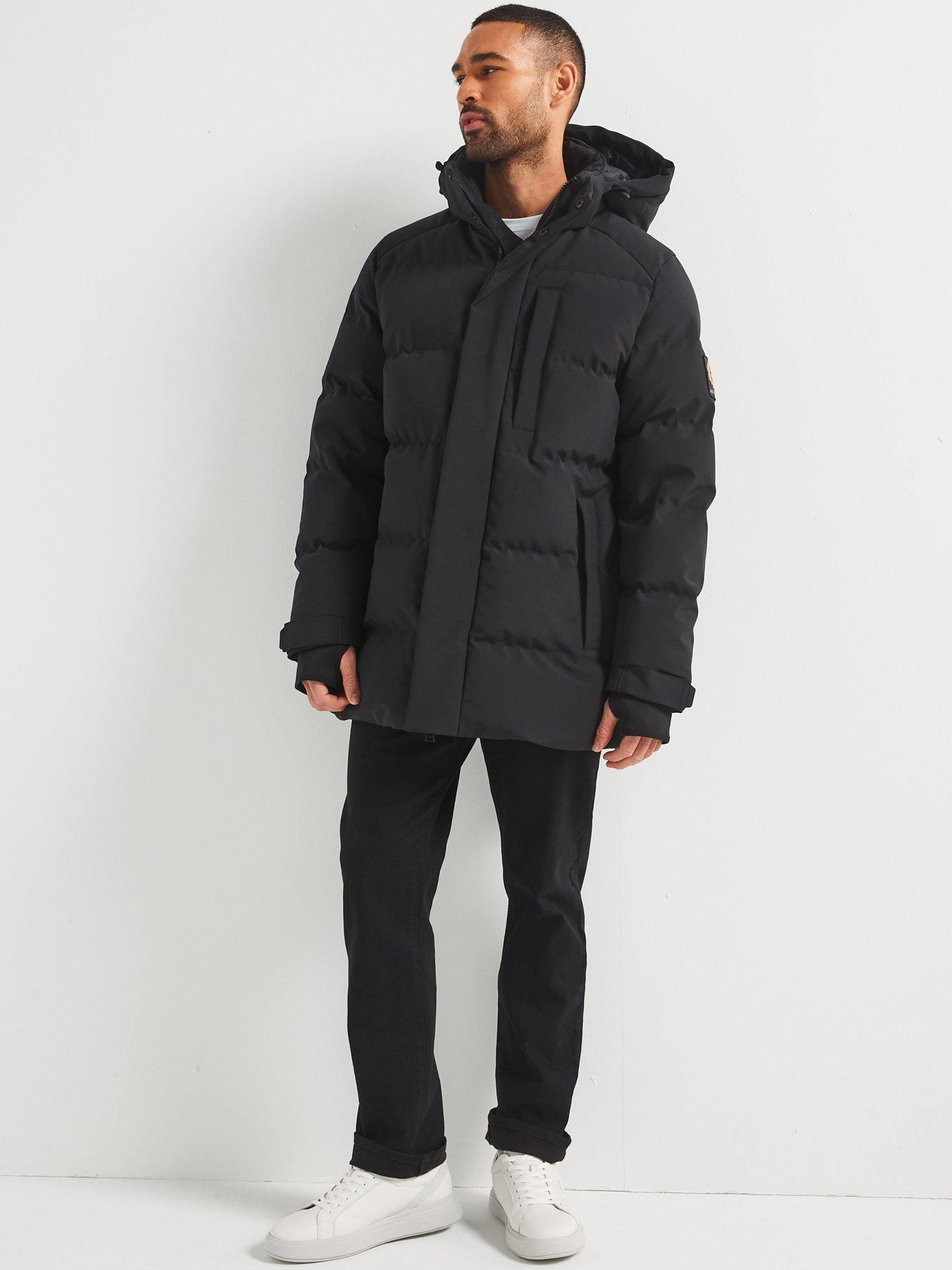 Image 3 of 6 of Belstaff Pendulum 2 Way Stretch Padded Coat - Black