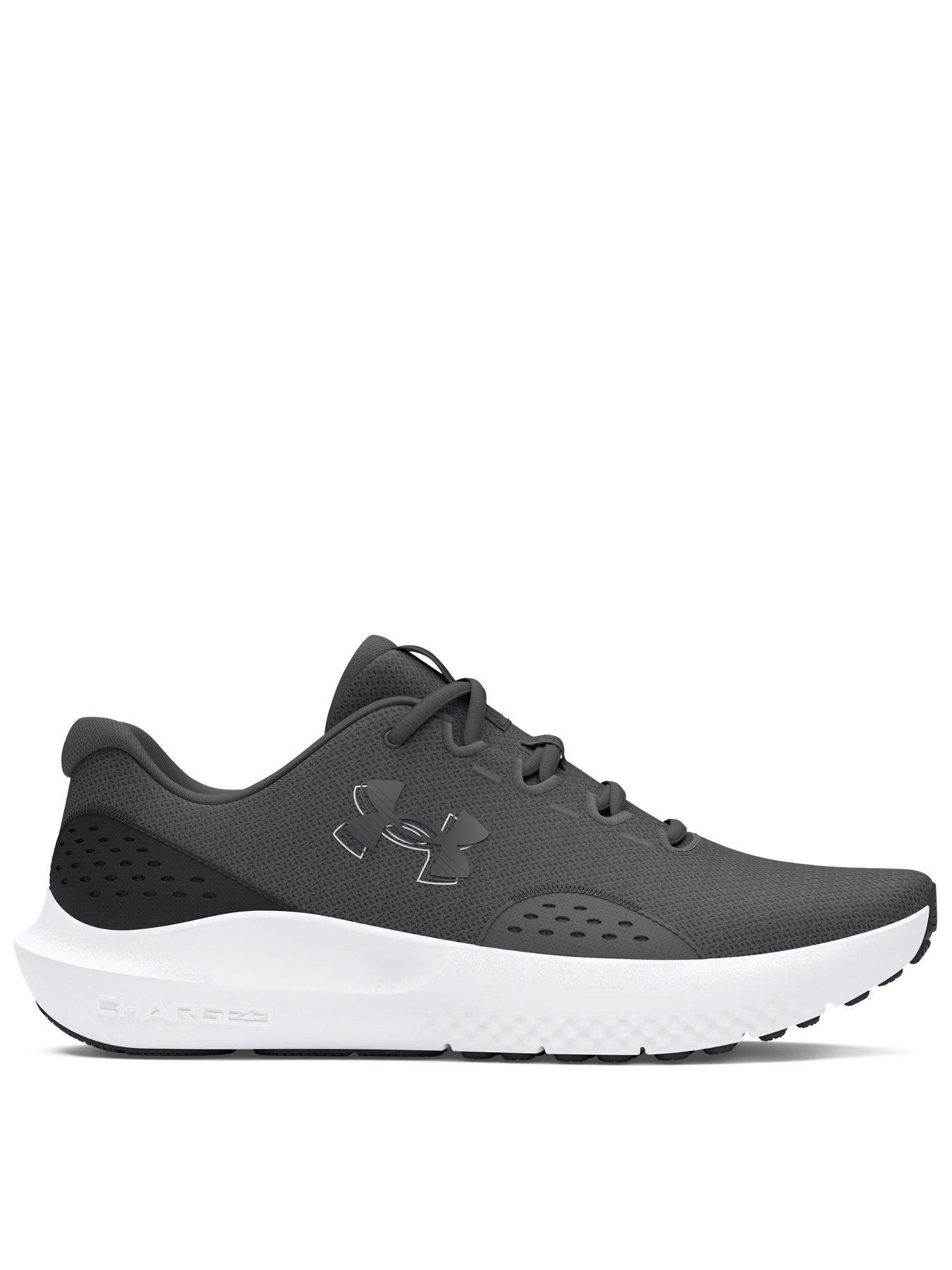 UNDER ARMOUR Mens Running Charged Surge Trainers Grey Very