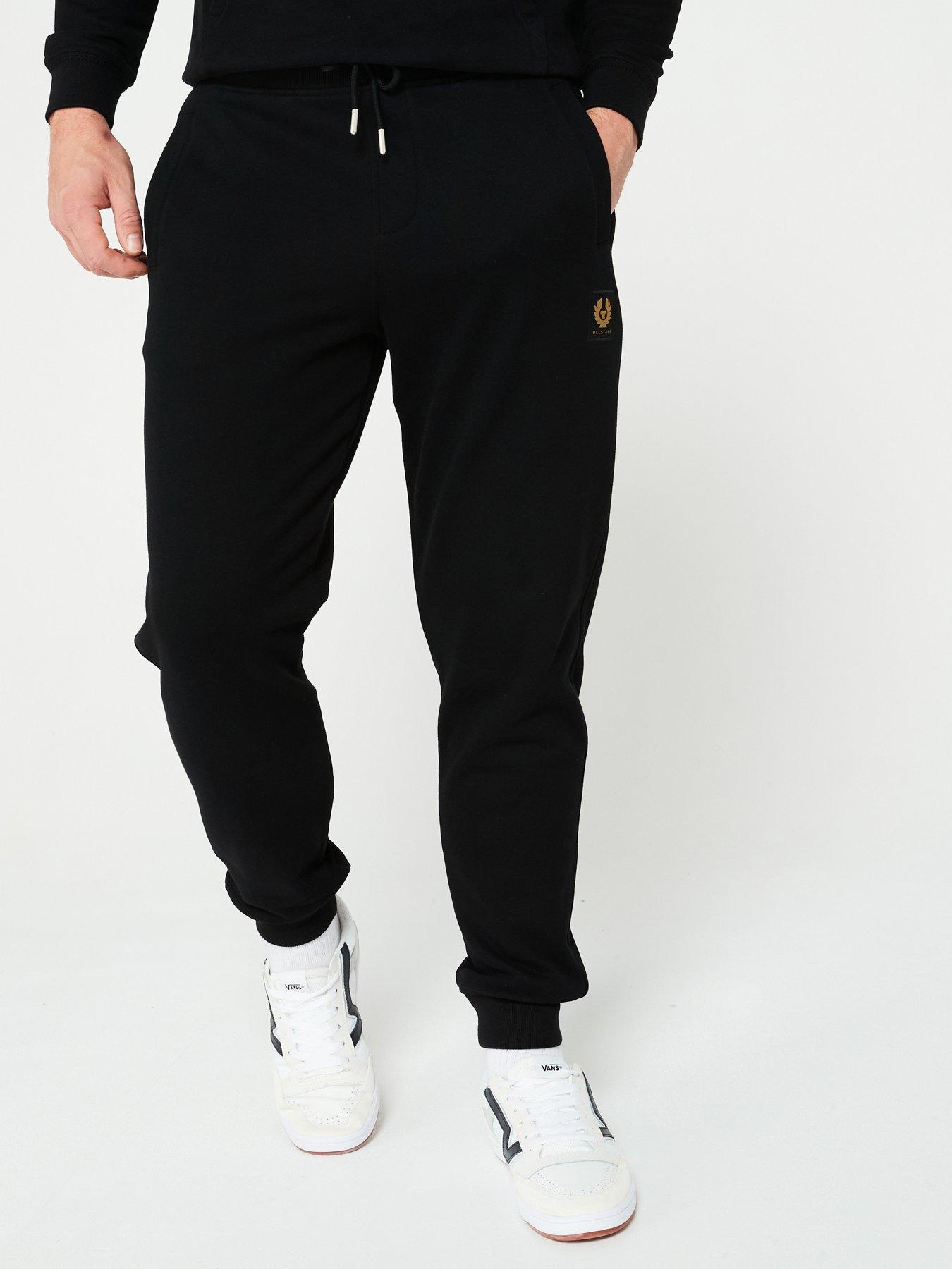 Belstaff Patch Logo Cuff Joggers - Black