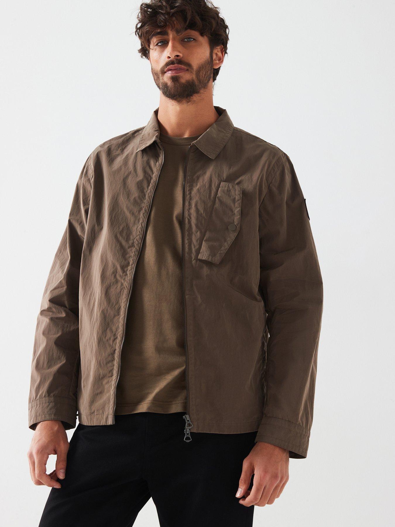 undefined Hauler Washed Nylon Zip Overshirt - Natural