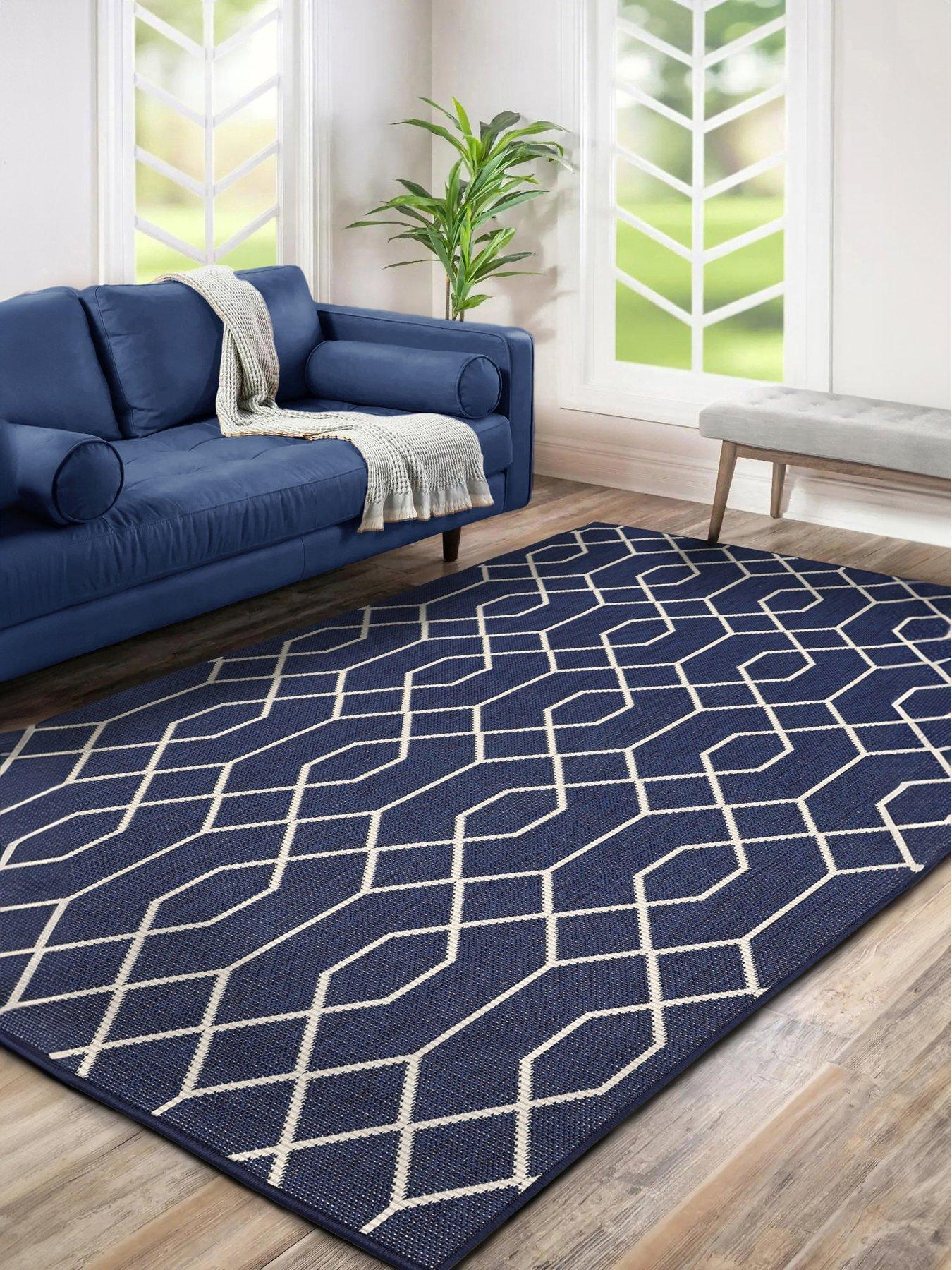 Product photograph of Very Home Alfresco Reversible Geo Indoor Outdoor Rug from very.co.uk