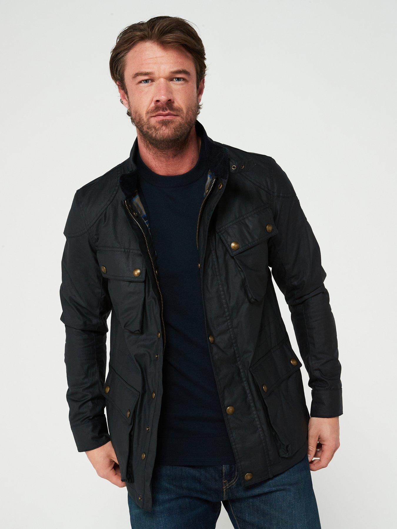 undefined Fieldmaster Wax Jacket - Navy