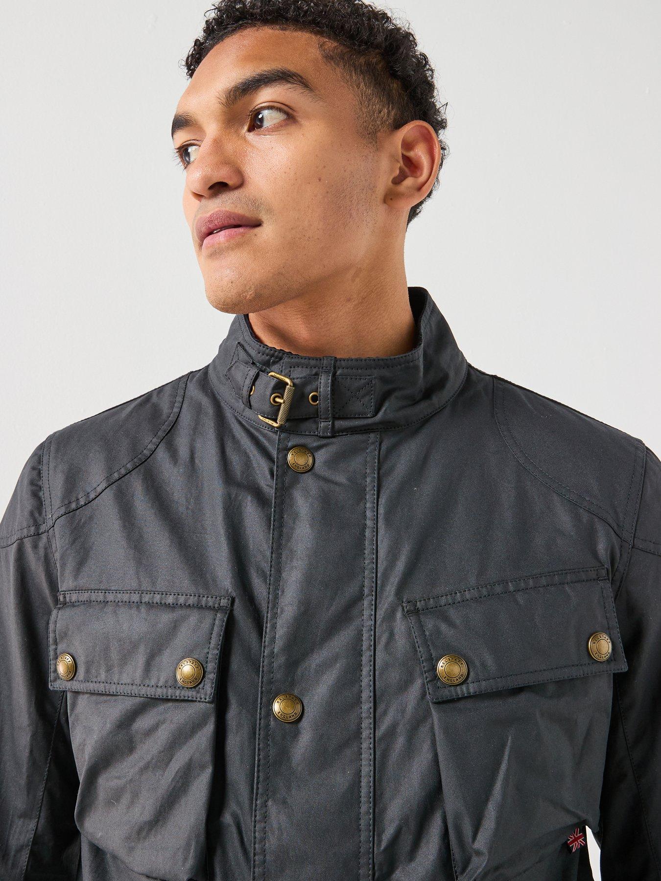 Image 4 of 6 of Belstaff Fieldmaster Wax Jacket - Navy