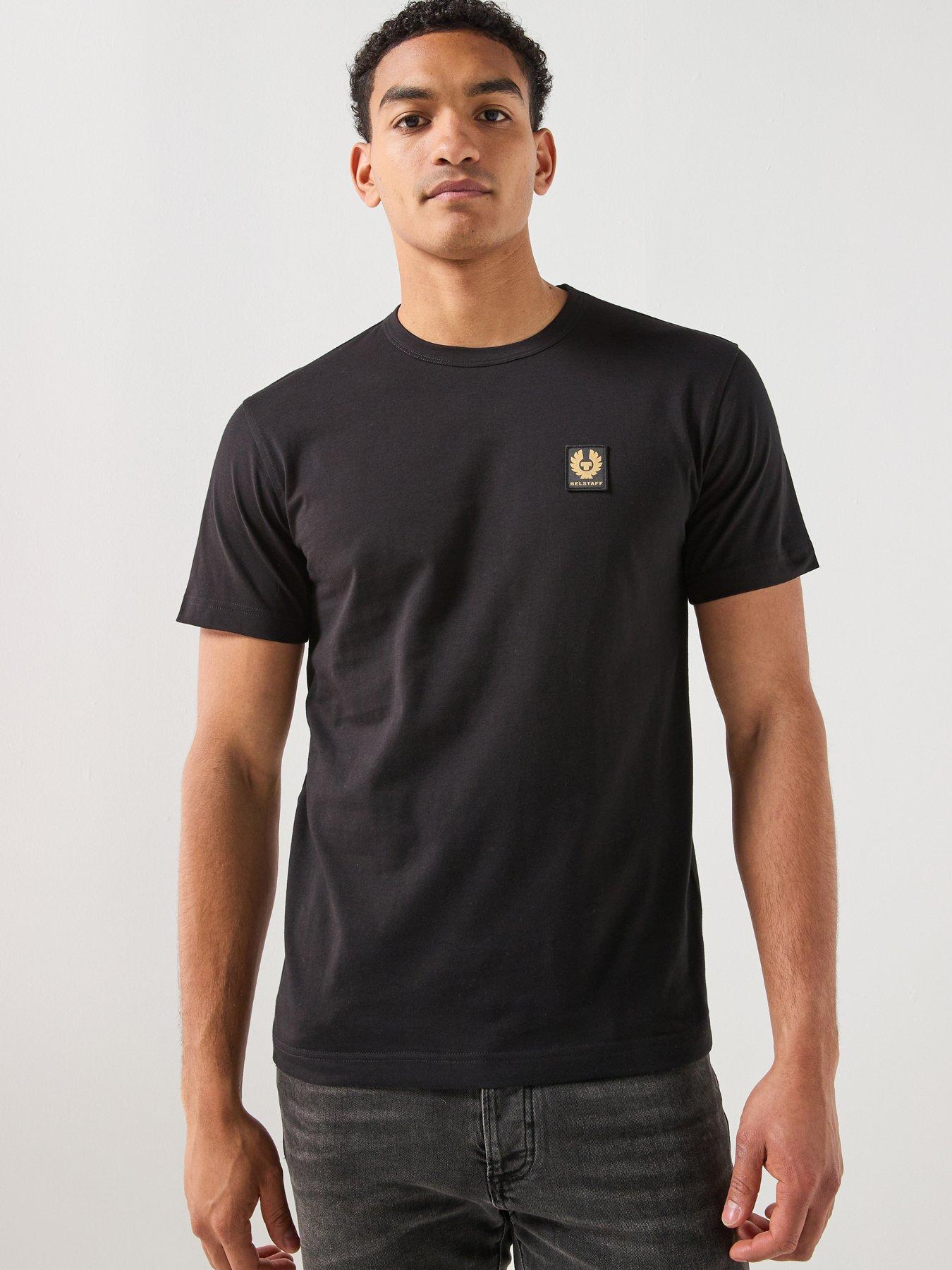 Image 1 of 5 of Belstaff Logo Patch Regular Fit T-shirt - Black