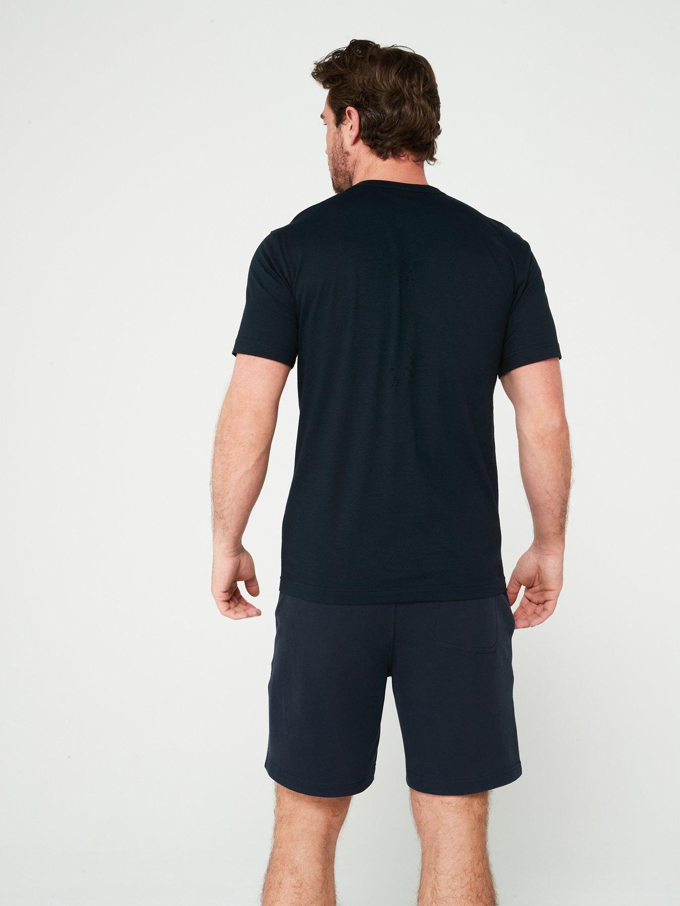 Image 2 of 5 of Belstaff Left Chest Patch Logo Regular Fit T-Shirt - Dark Blue
