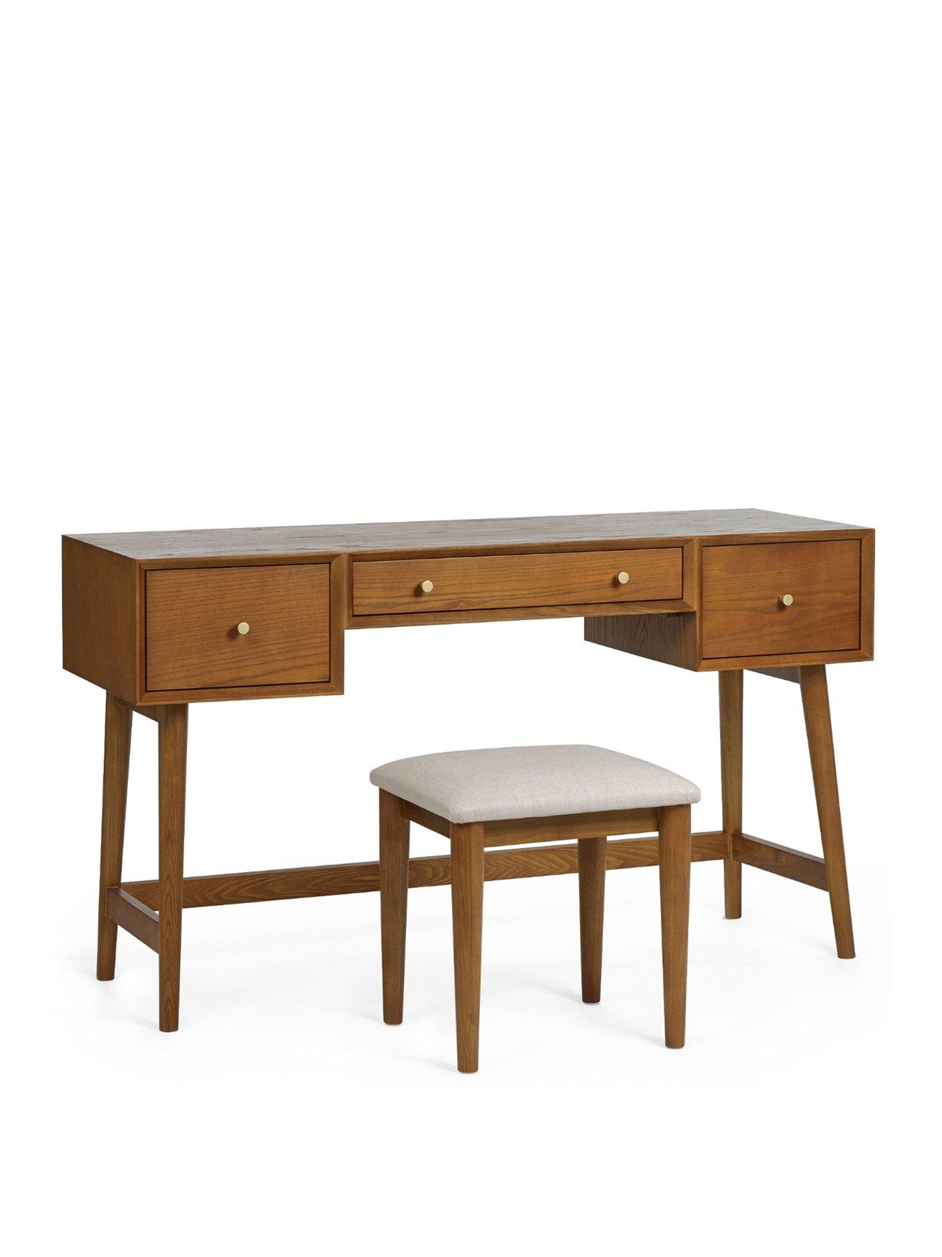 Credenza Lowry In Legno Di Frassino Ciliegio - Stile Retrò Con Ante Soft-touch E Gambe Affusolate - Dimensioni: 80x70x38 Cm - 4