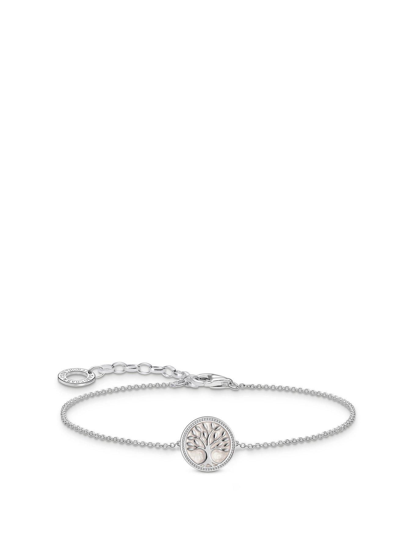 Product photograph of Thomas Sabo Tree Of Love Pendant Bracelet Deep Symbolism Silver Adjustable Length from very.co.uk