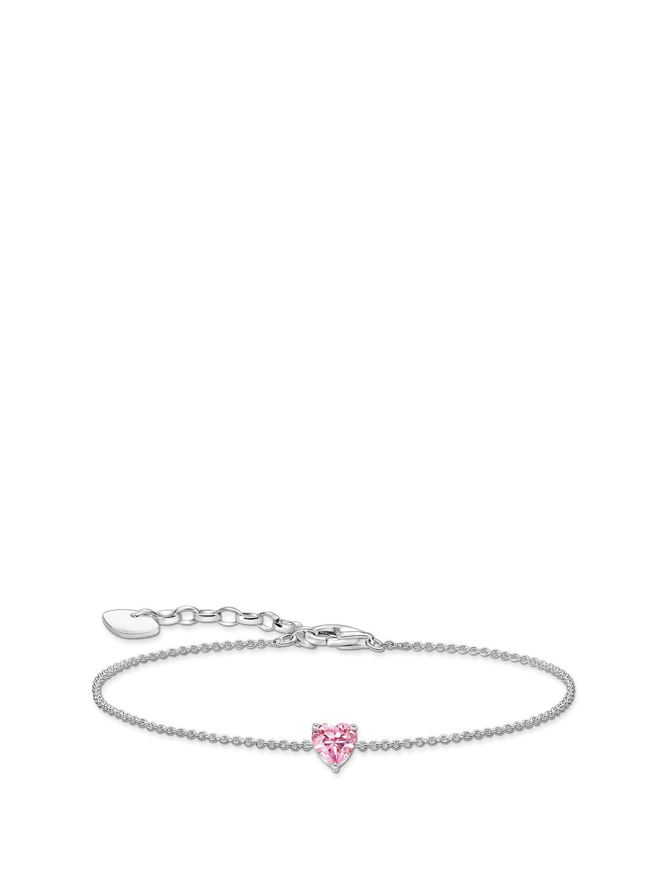 thomas-sabo-large-heart-pendant-bracelet-romantic-versatile-adjustable-length