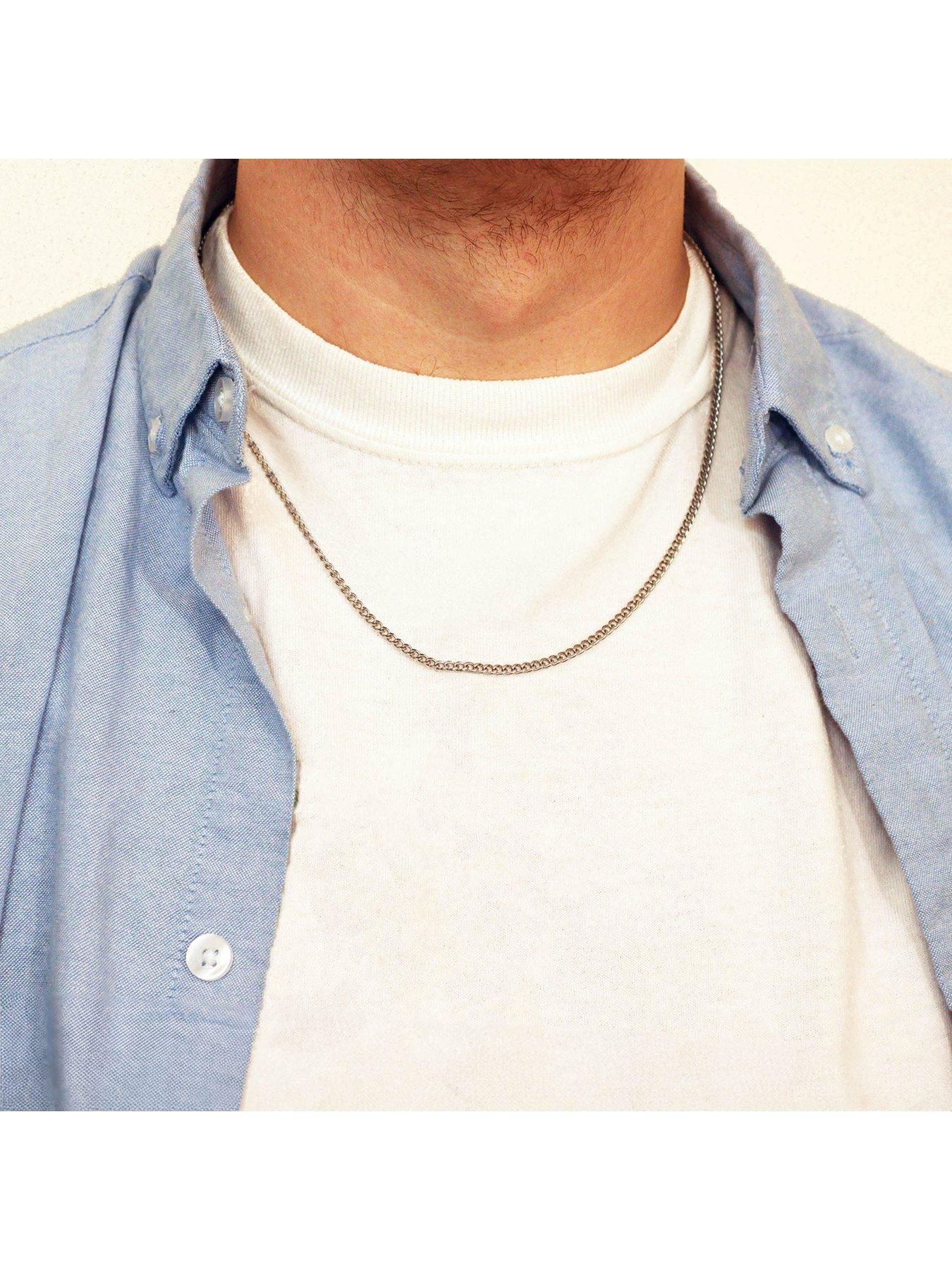 Image 4 of 4 of The Love Collection Gent's Steel Classic Curb Chain