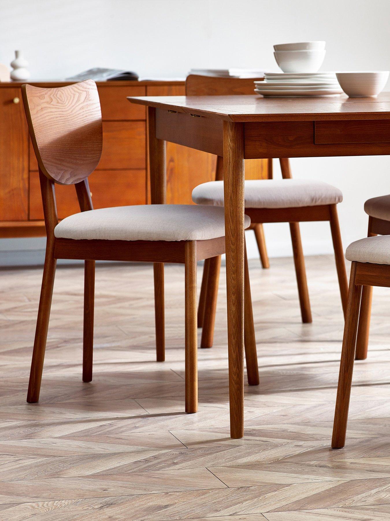 Product photograph of Julian Bowen Set Of 2 Lowry Dining Chairs from very.co.uk