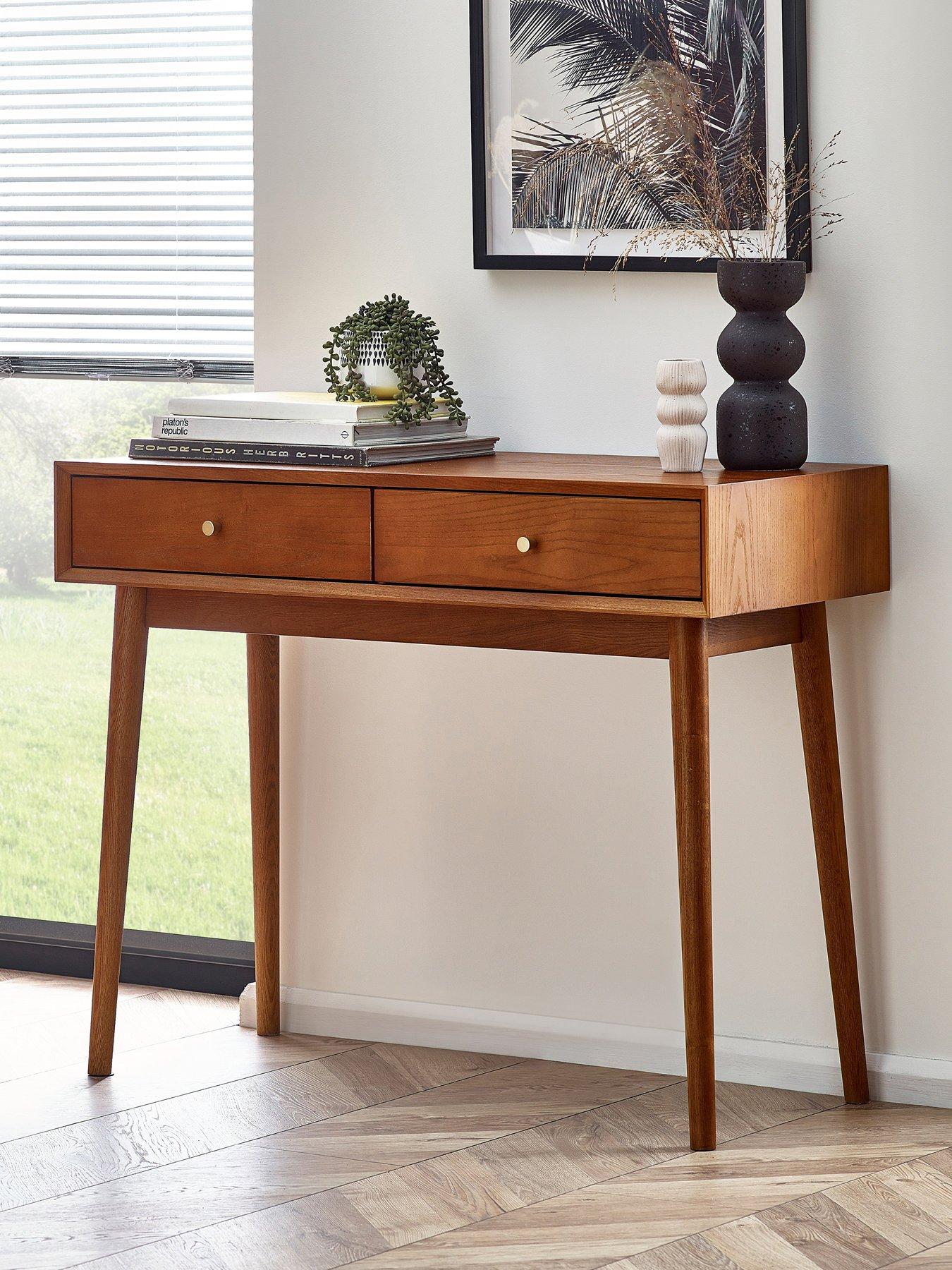Image 1 of 5 of Julian Bowen Lowry Writing Desk With 2 Drawers