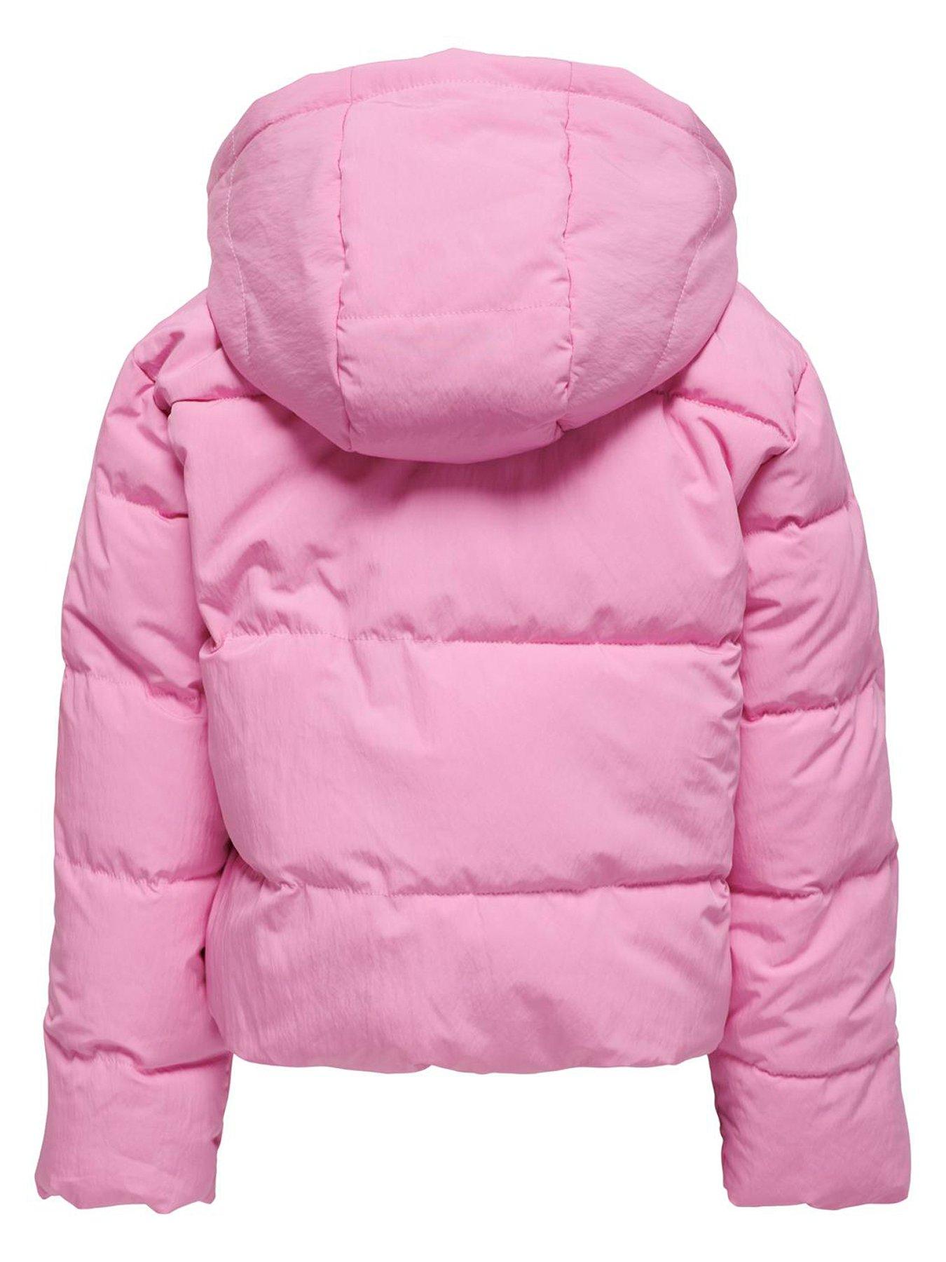 Girls short puffa jacket hotsell