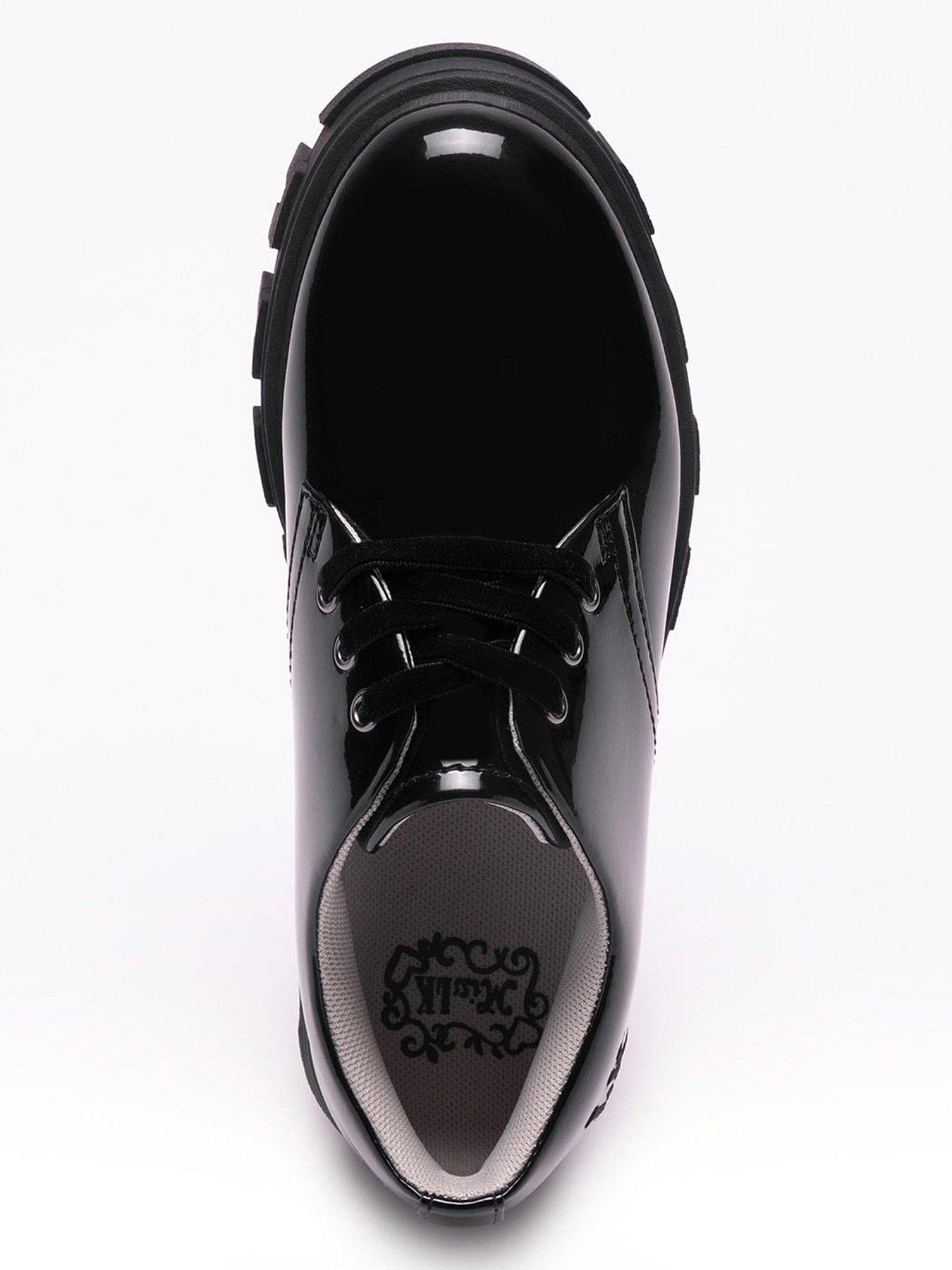 Image 4 of 4 of Lelli Kelly Miss Lk Maria Lace Up Patent School Shoe - Black