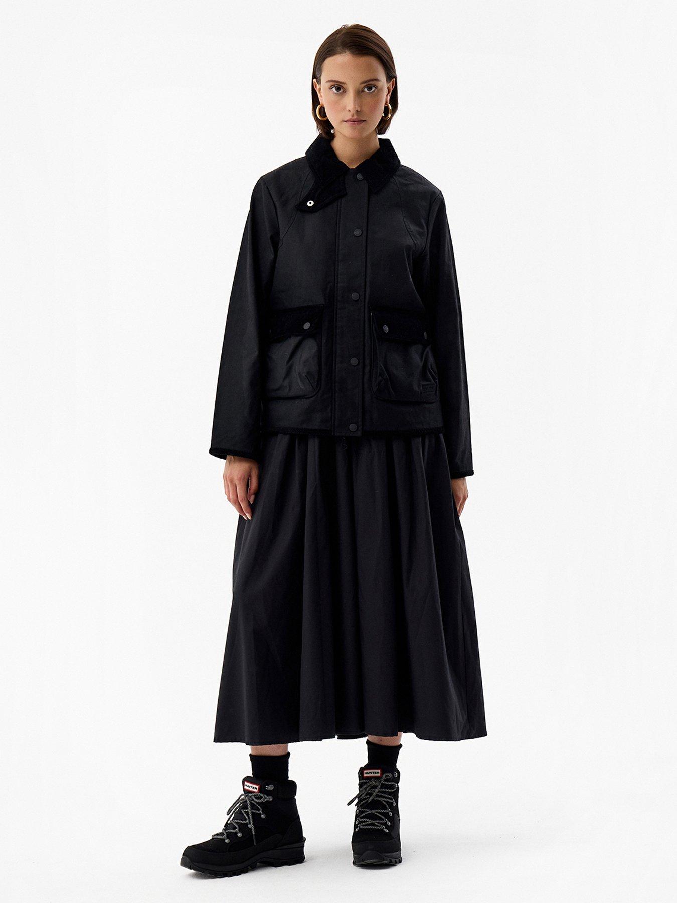 Image 2 of 4 of Hunter Marsha Wax Jacket - Black