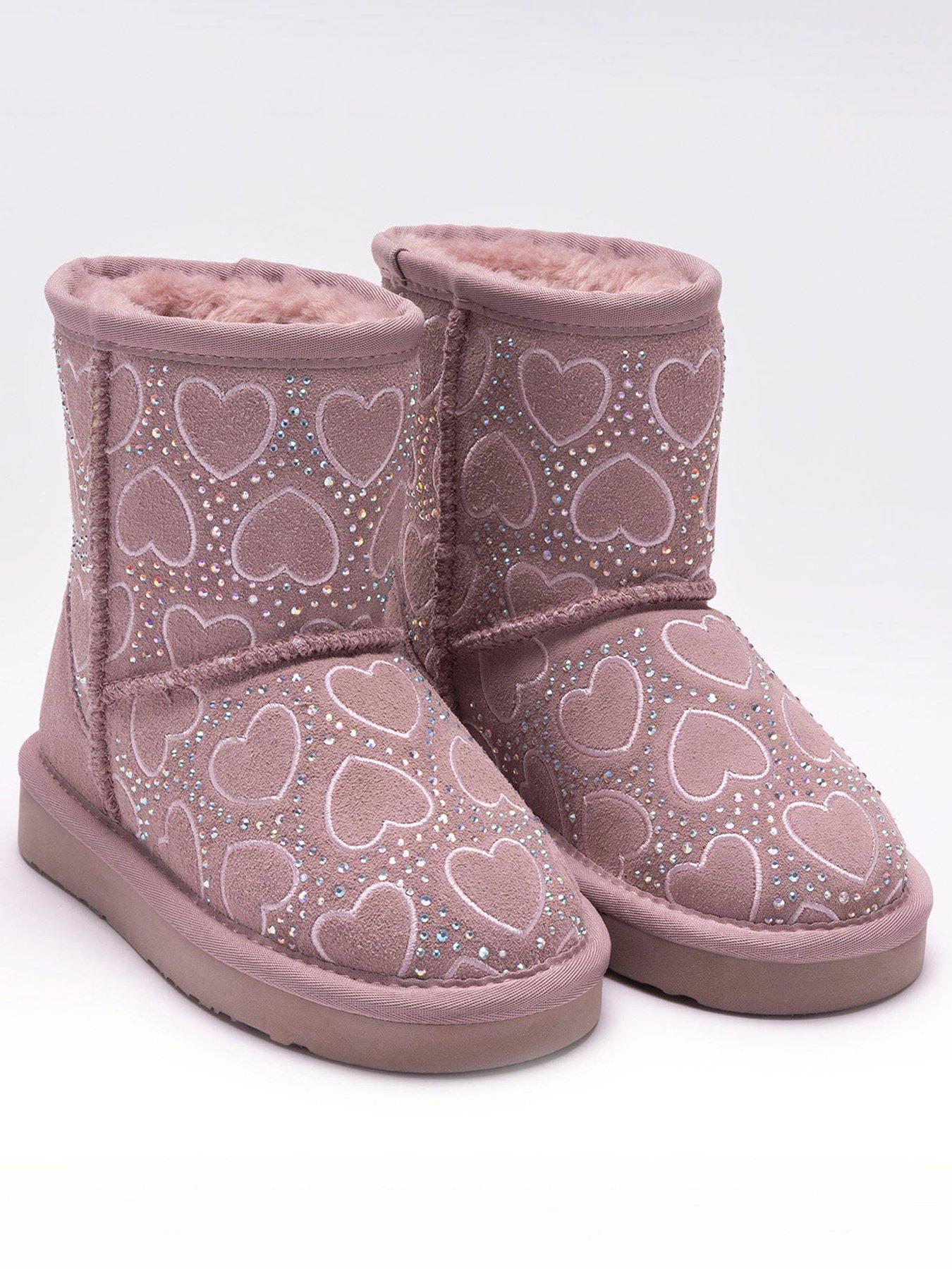 Image 2 of 5 of Lelli Kelly Clelia Heart Embellished Boot - Pink