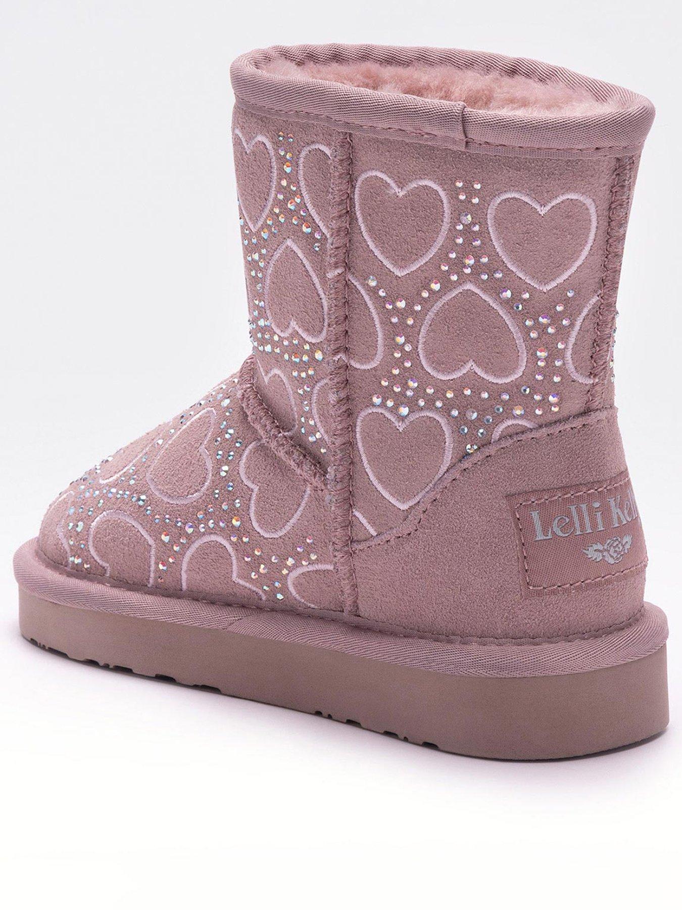 Image 3 of 5 of Lelli Kelly Clelia Heart Embellished Boot - Pink