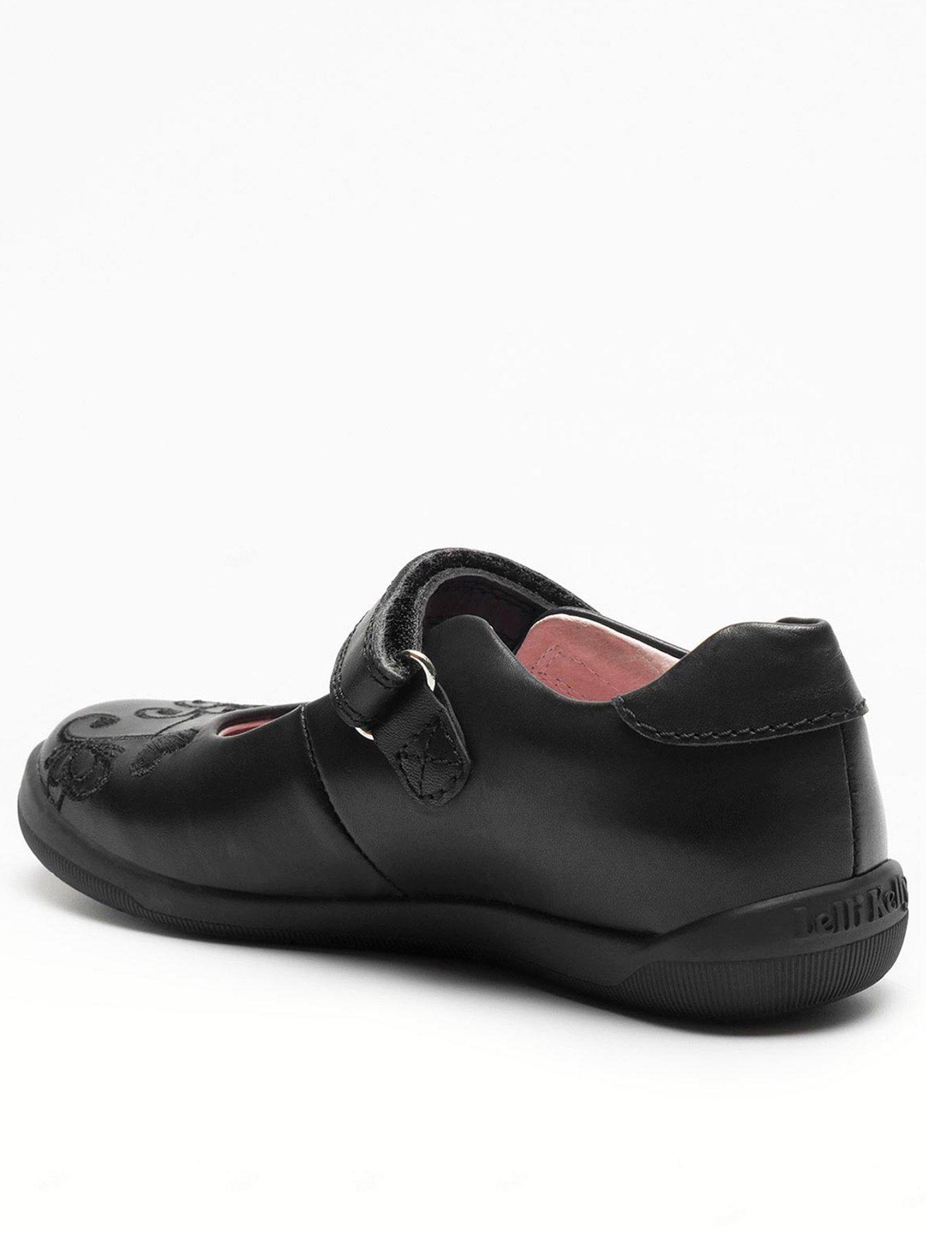 Lelli Kelly Erica Heart Mary Jane School Shoe Black Very