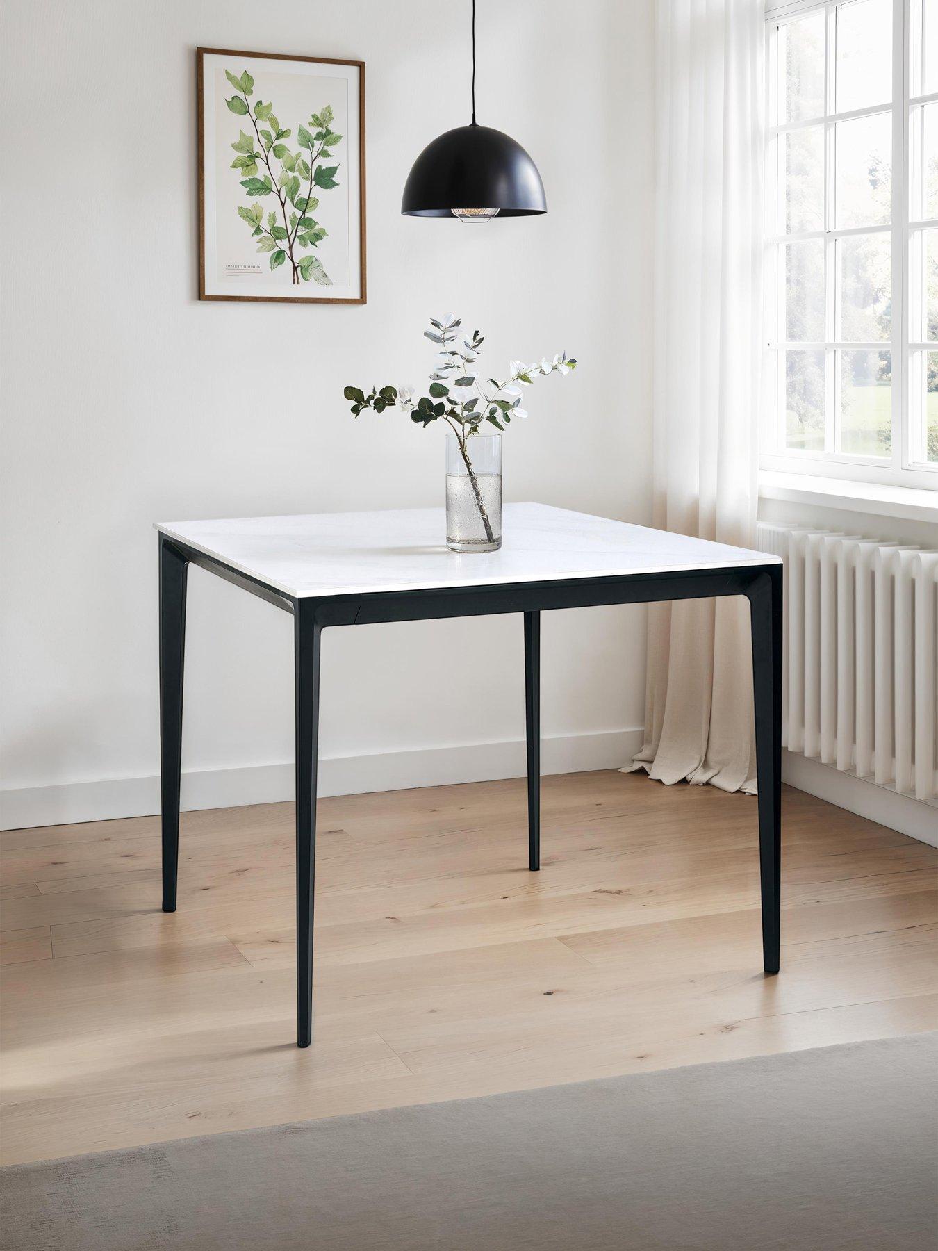 undefined Miami Square Stone Top Dining Table