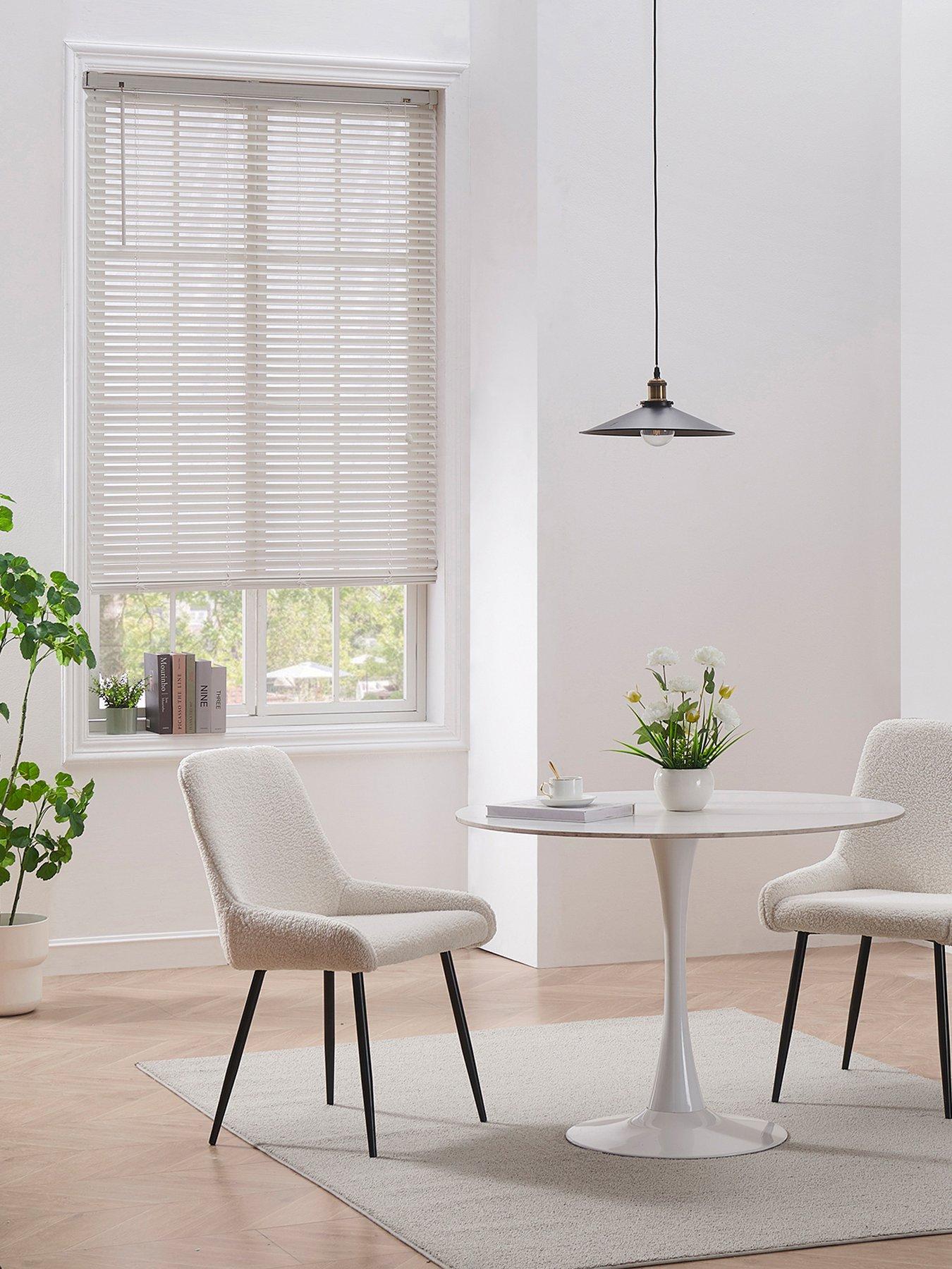 Product photograph of Very Home Faux Wood Venetian Blind - 50 Mm Slats from very.co.uk