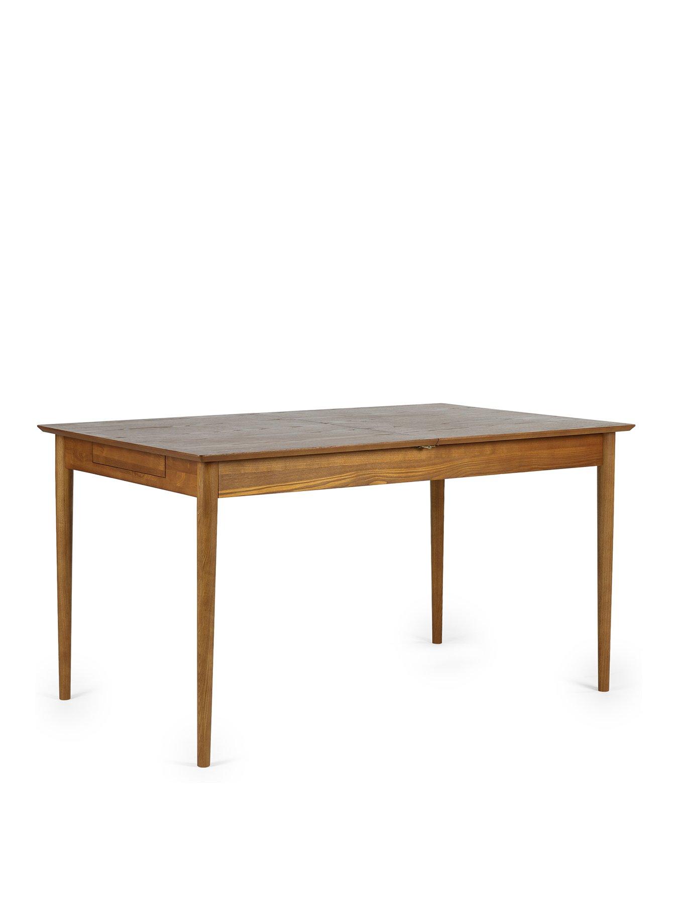 Image 2 of 7 of Julian Bowen Lowry Extending Dining Table With 2 Drawers