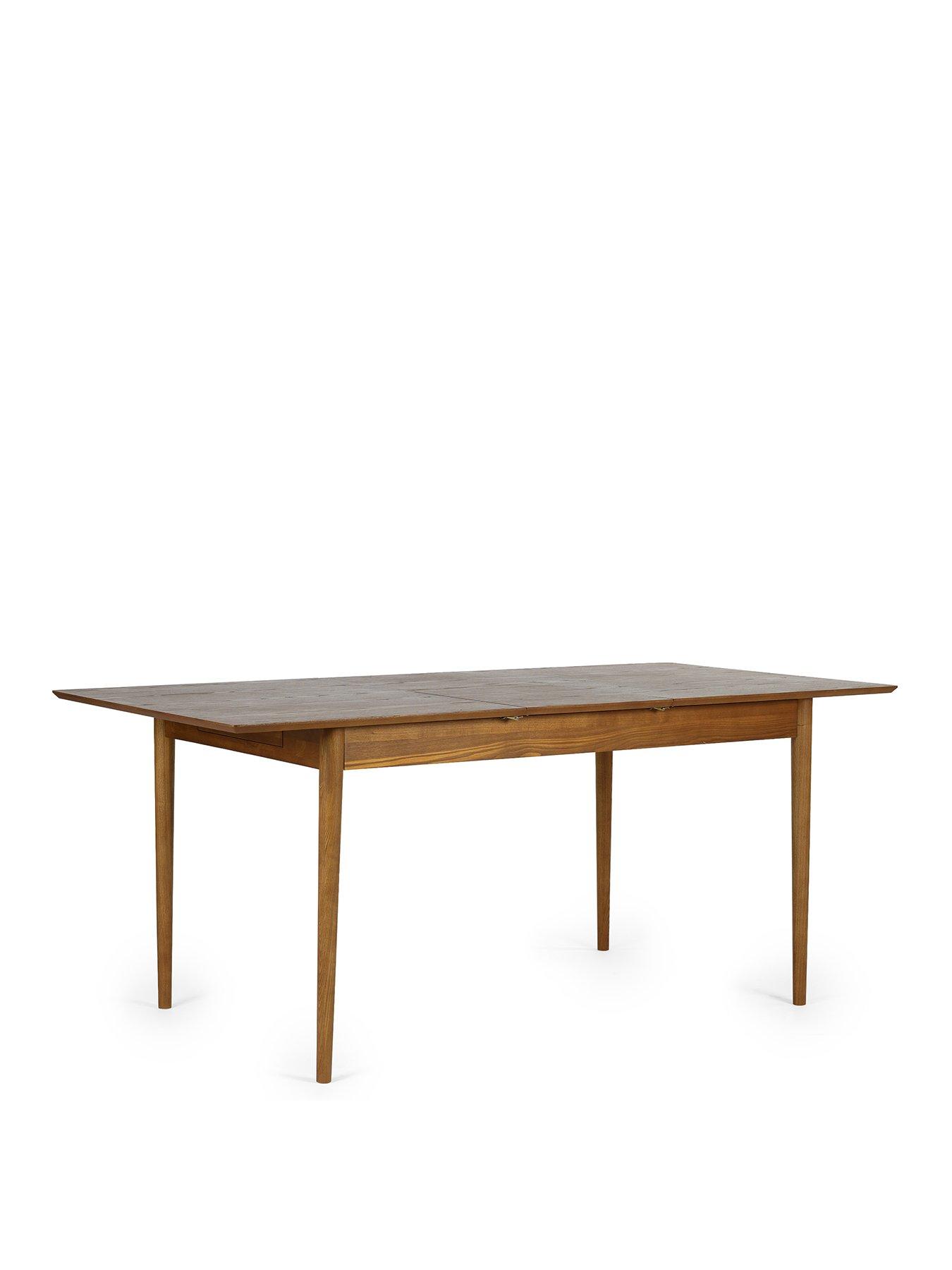 Image 3 of 7 of Julian Bowen Lowry Extending Dining Table With 2 Drawers