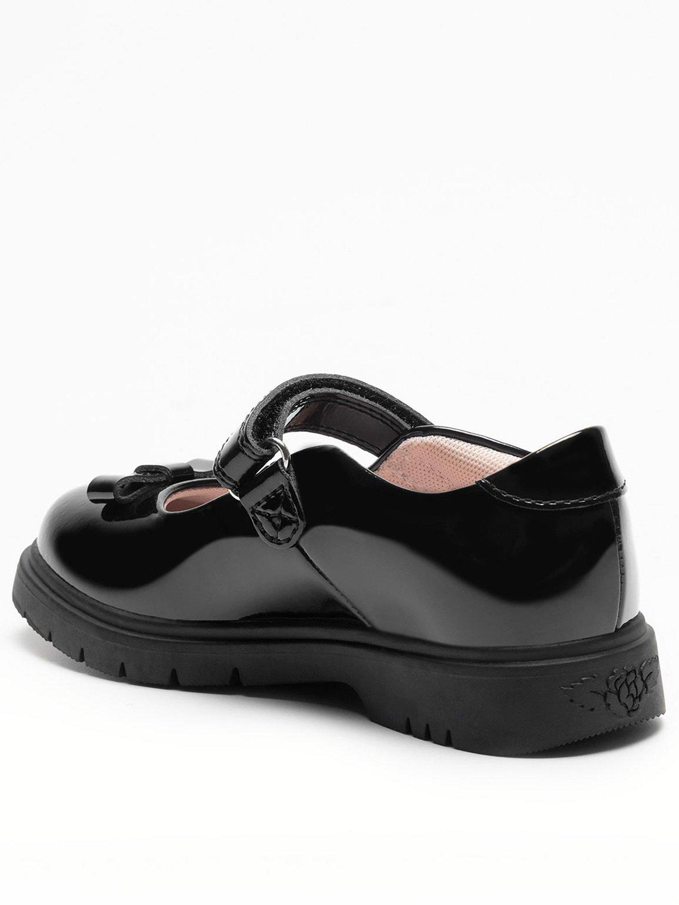 Image 2 of 3 of Lelli Kelly Jolie Bow Chunky Sole Mary Jane School Shoe - Black