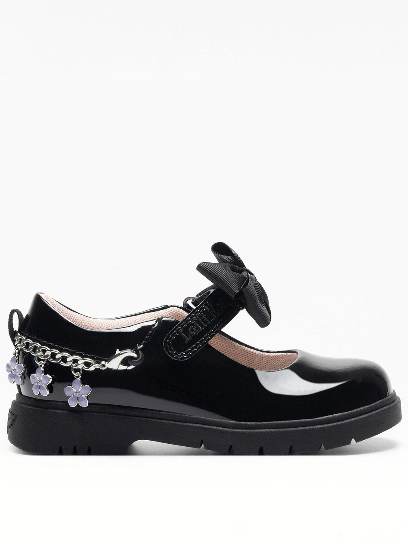 Lelli Kelly Anastasia Bracelet Chunky Sole Mary Jane School Shoe - Black