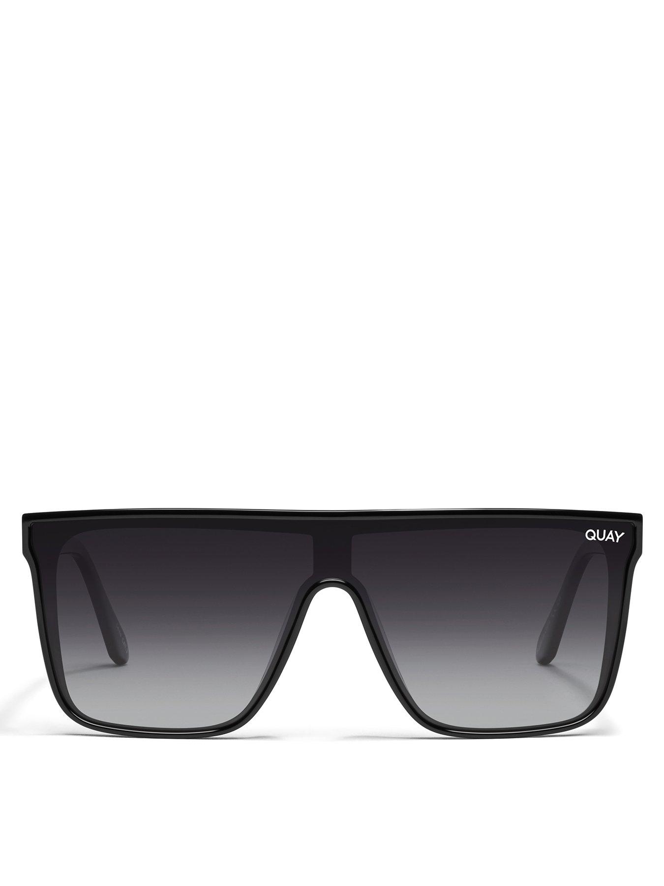 Quay Australia Nightfall Oversized Square Sunglasses Black Uk