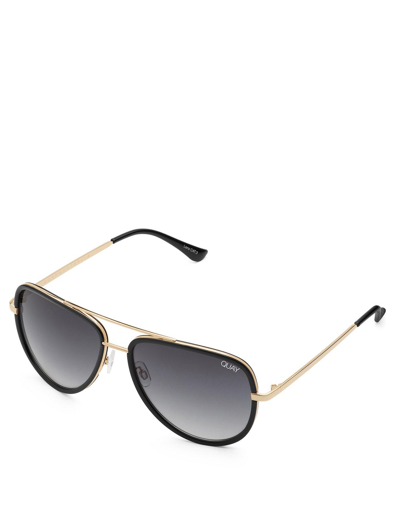 All In Mini Aviator Sunglasses Black