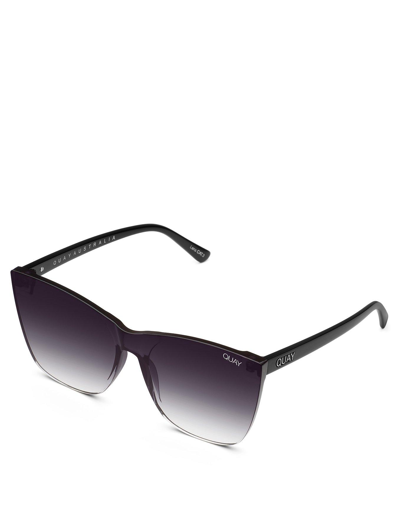 undefined Come Thru Dramatic Fade Cateye Frame Sunglasses- Black