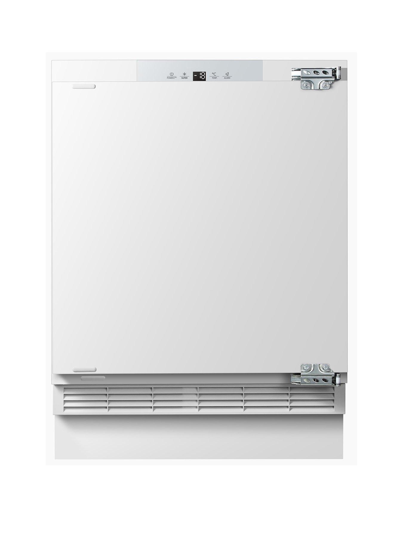 Fridgemaster MBUZ6097E, 60cm integrated Undercounter Freezer, Fixed hinge