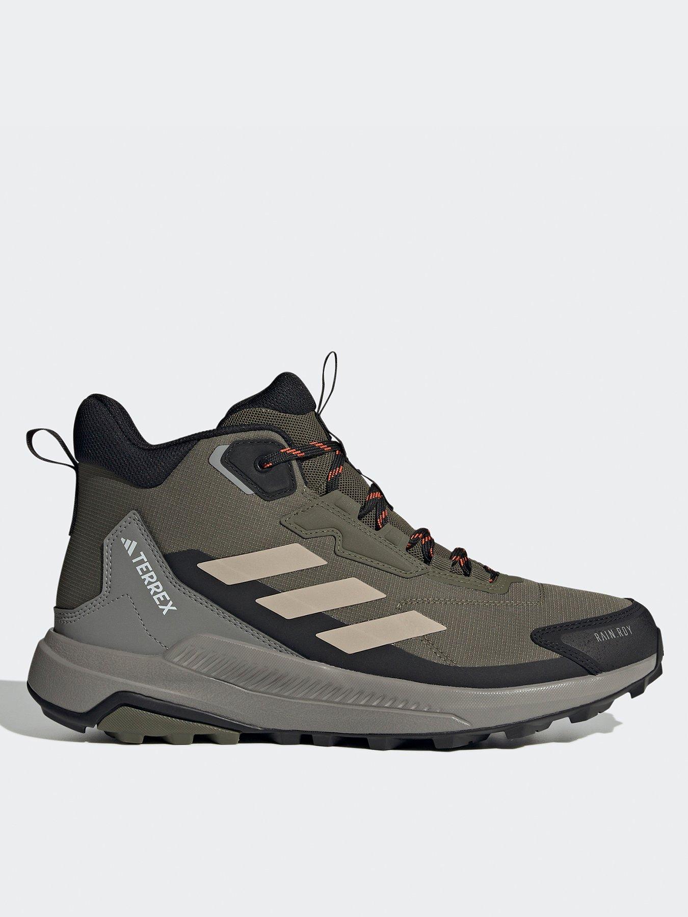 adidas Terrex Mens Anylander Rain Ready Waterproof Hiking Boots -khaki
