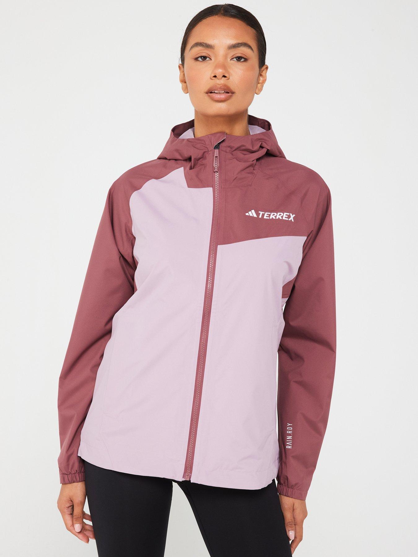 adidas Terrex Womens 2l Rain Jacket brown Very