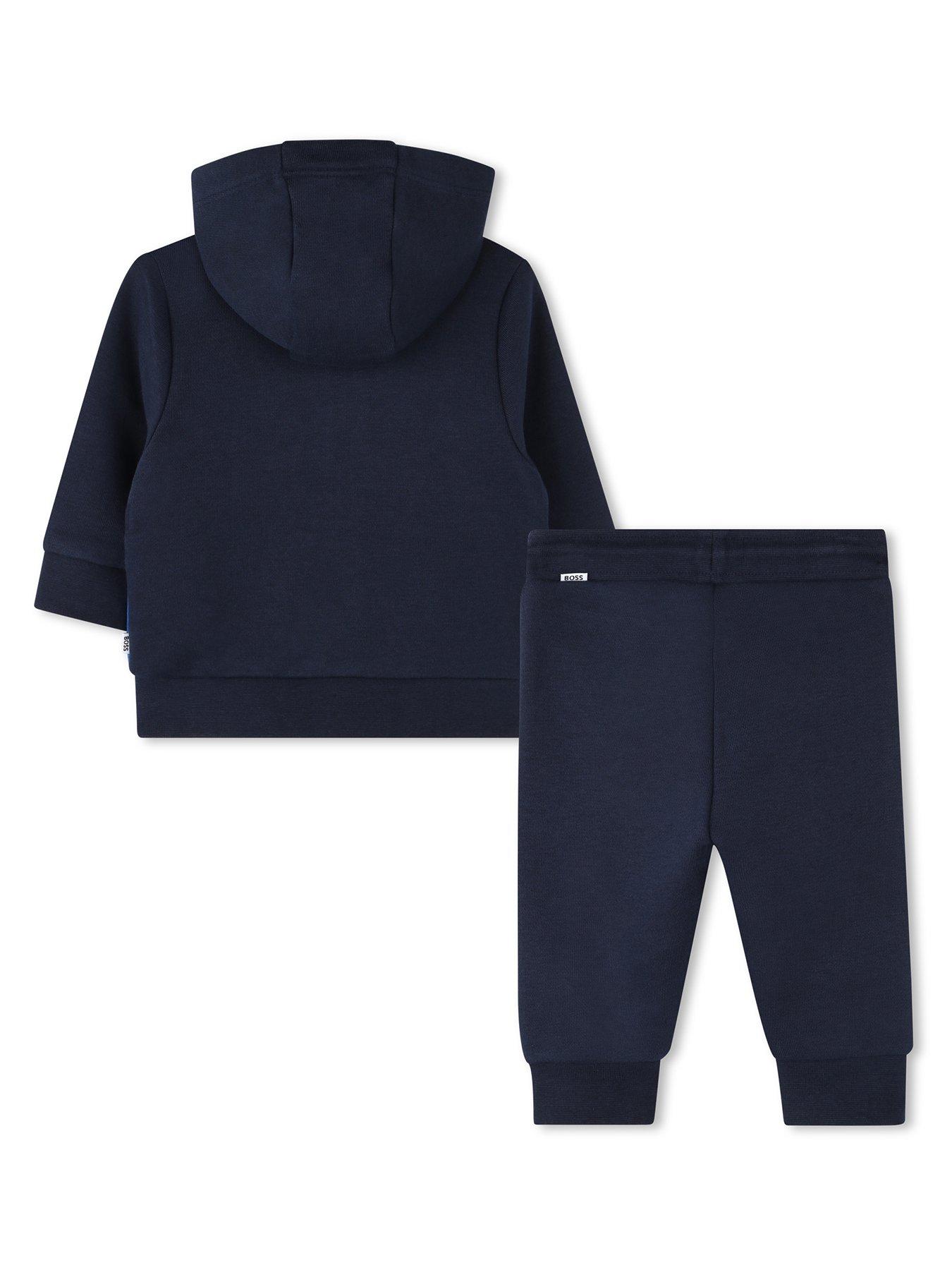 BOSS Baby Boys Colour Block Tracksuit Navy Very