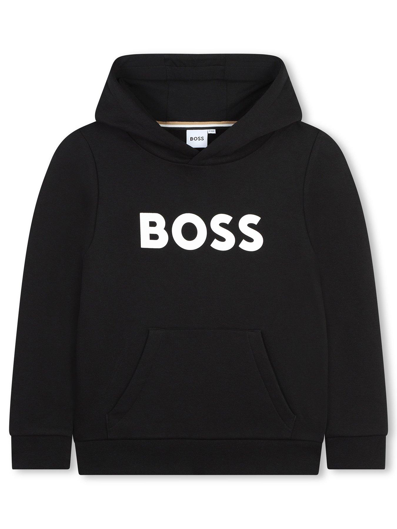 undefined Boys Logo Hoodie - Black
