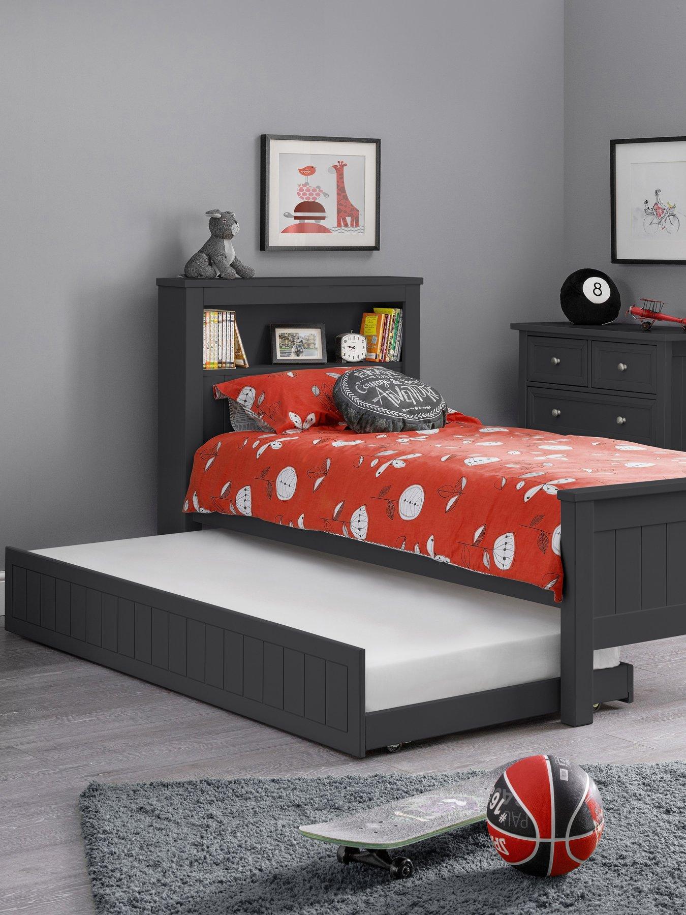 Product photograph of Julian Bowen Set Of Maine Bookcase Bed Underbed from very.co.uk