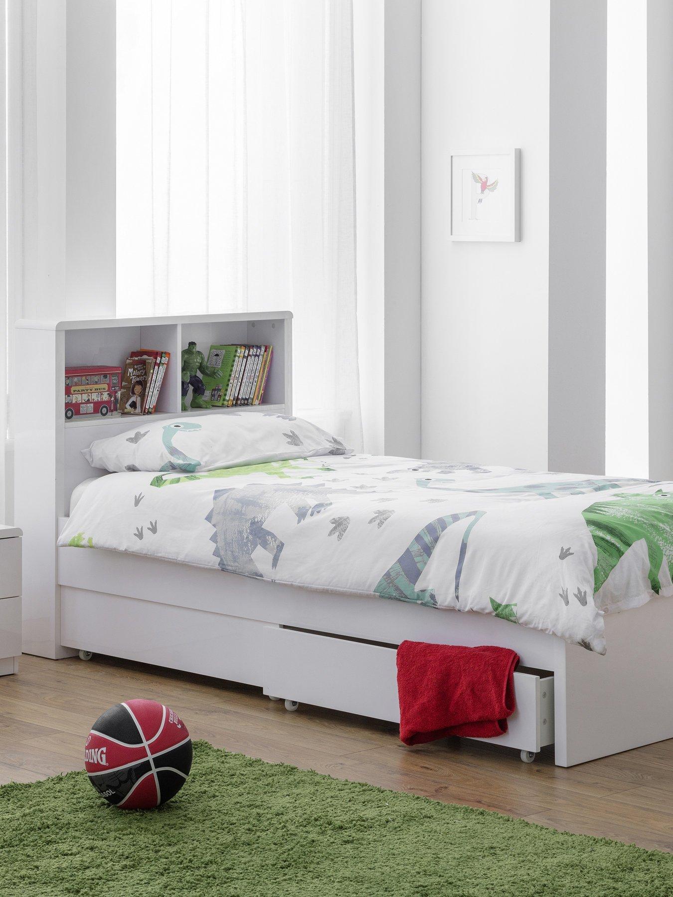 Product photograph of Julian Bowen Set Of Manhattan Bookcase Bed Underbed Drawers from very.co.uk